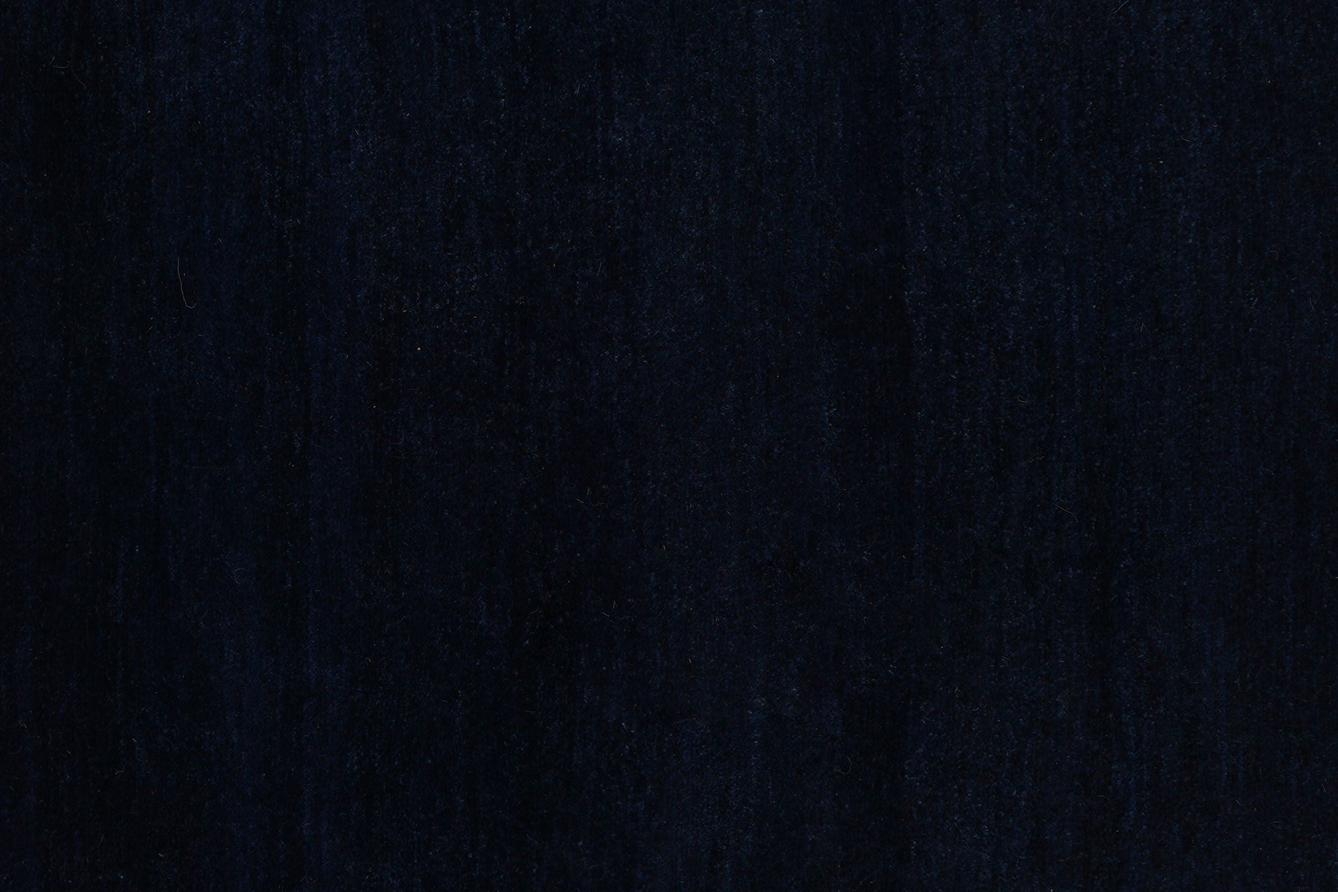 Gabbeh Teppich Wolle Blau