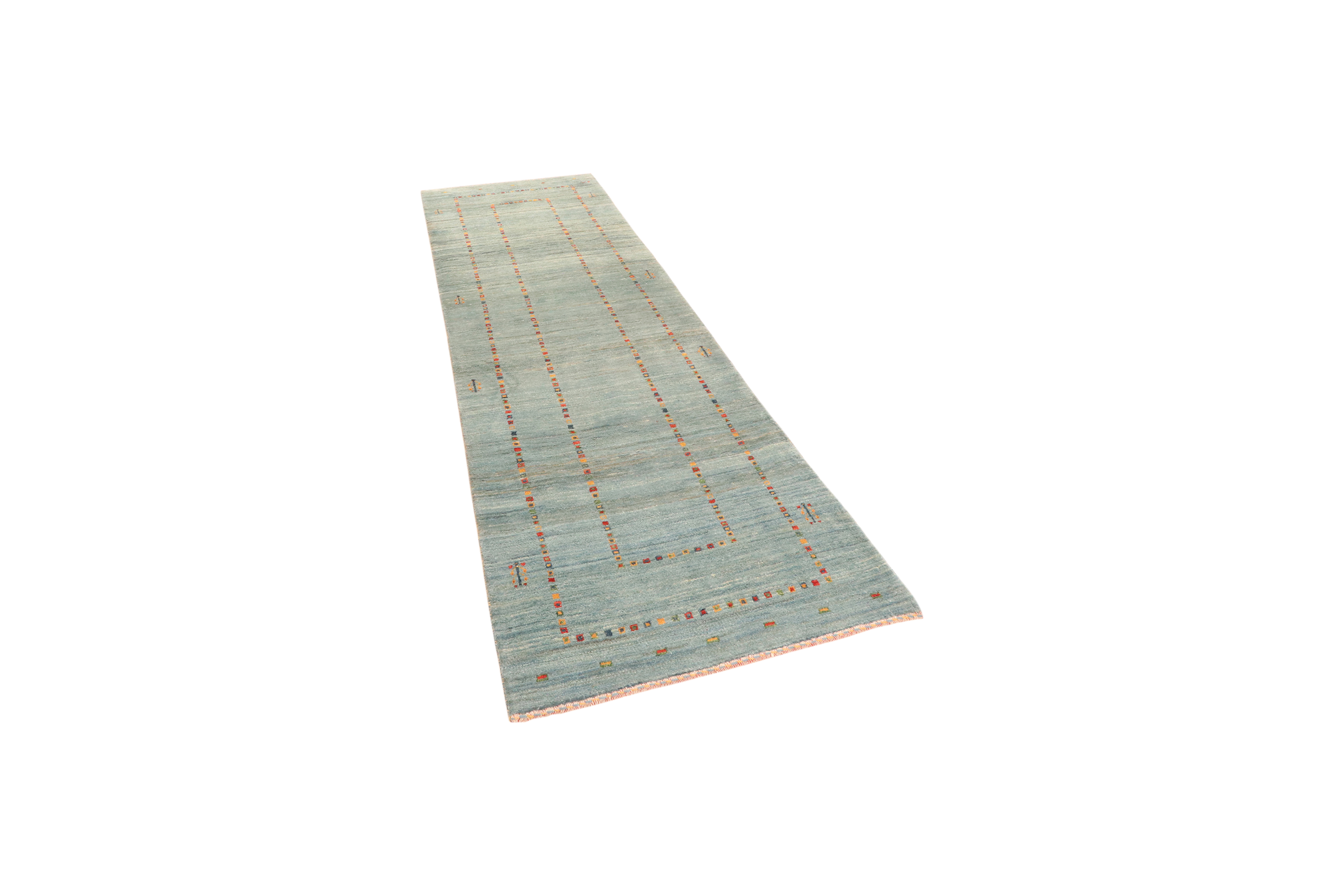 Rizbaf Gabbeh Carpet Wool Blue