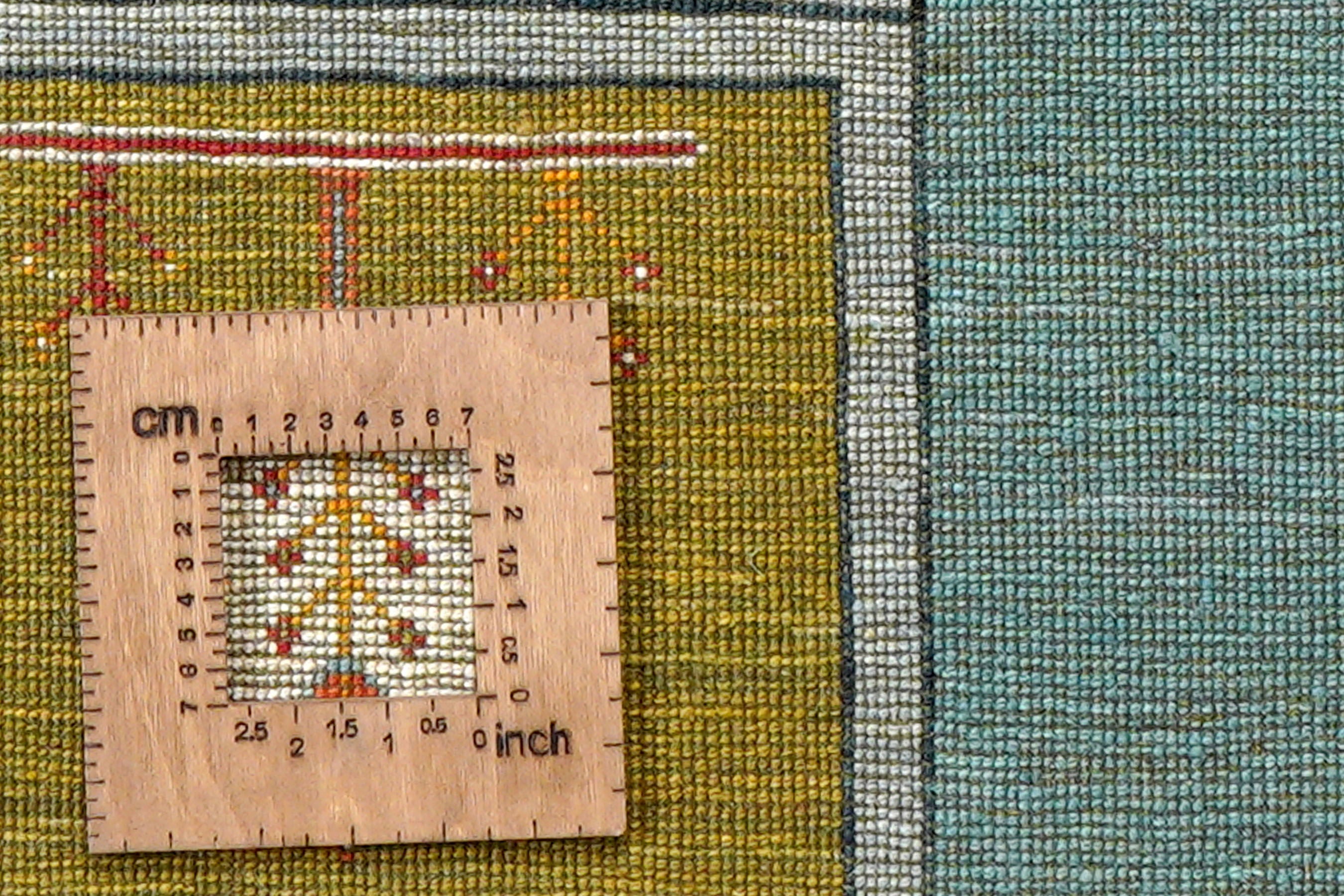 Rizbaf Gabbeh Teppich Wolle Blau