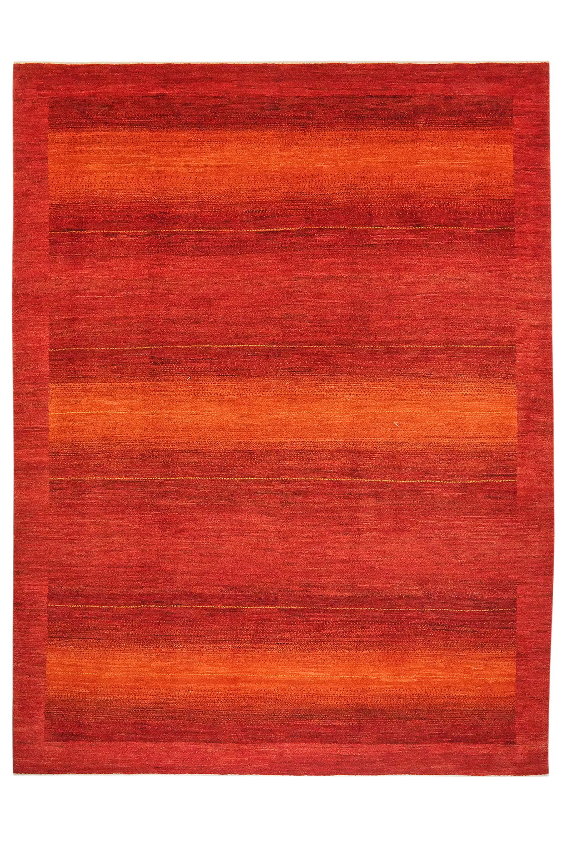 Rizbaf Gabbeh Teppich Wolle Rot