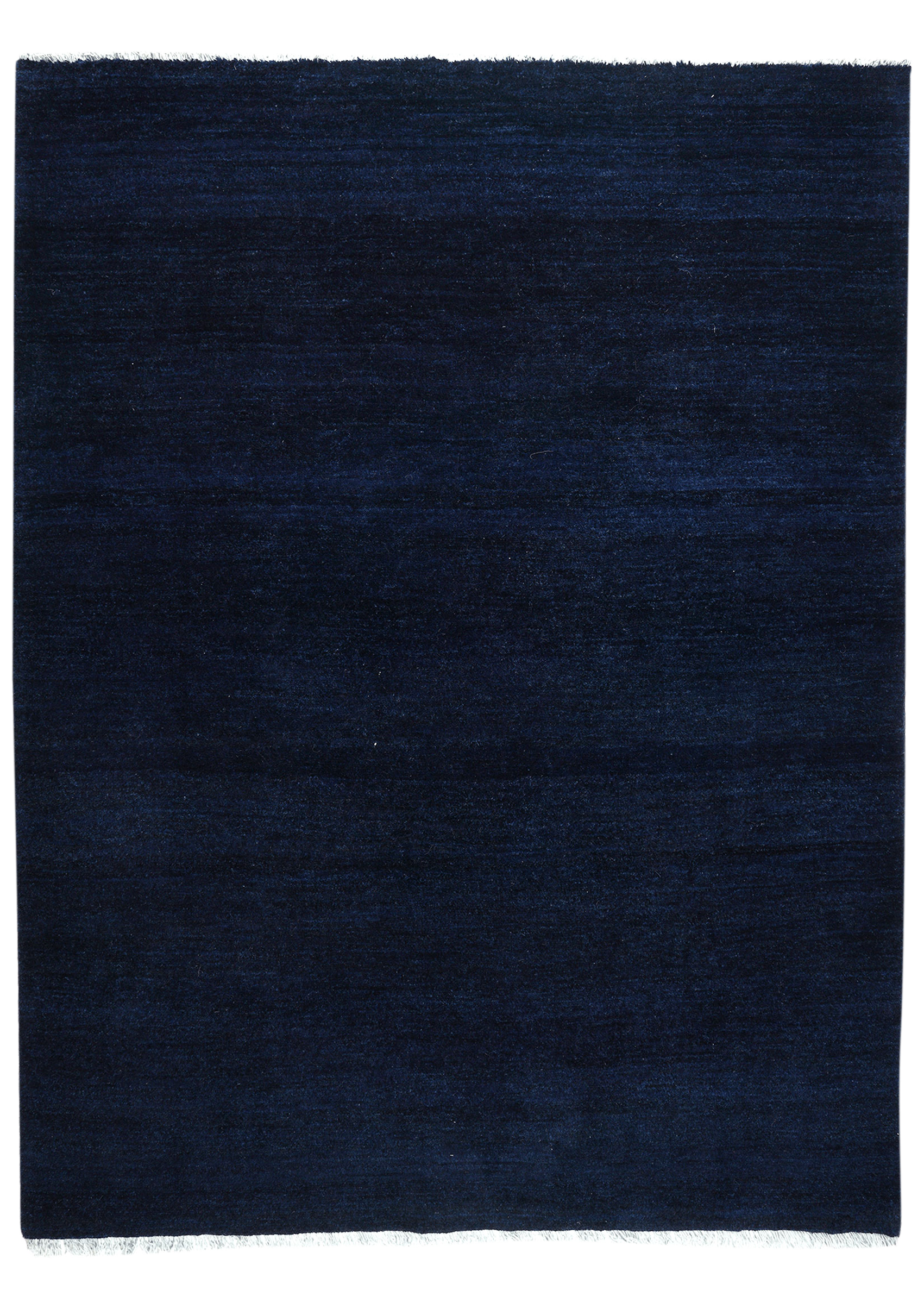 Gabbeh Teppich Wolle Blau