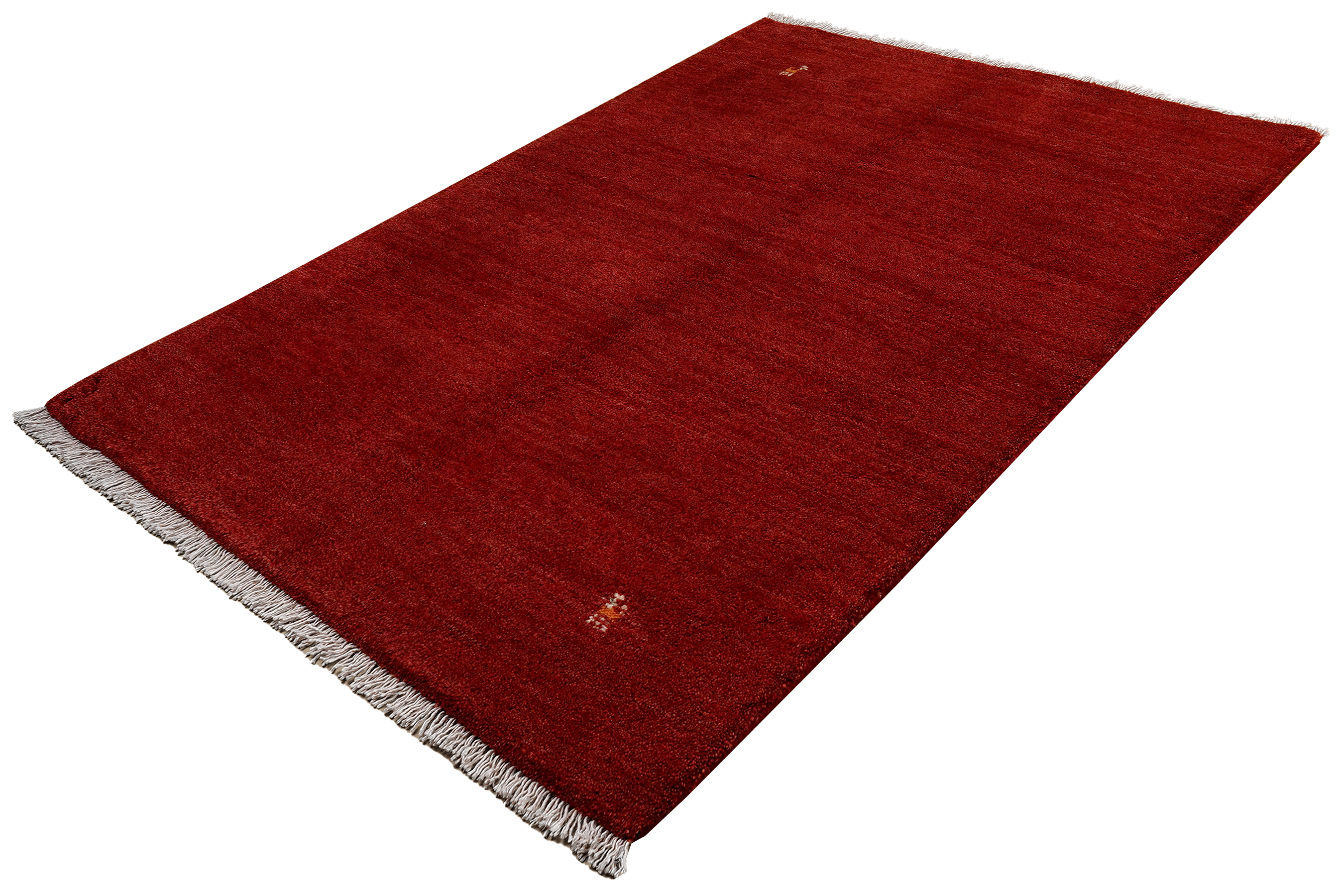 Gabbeh Teppich Wolle Rot