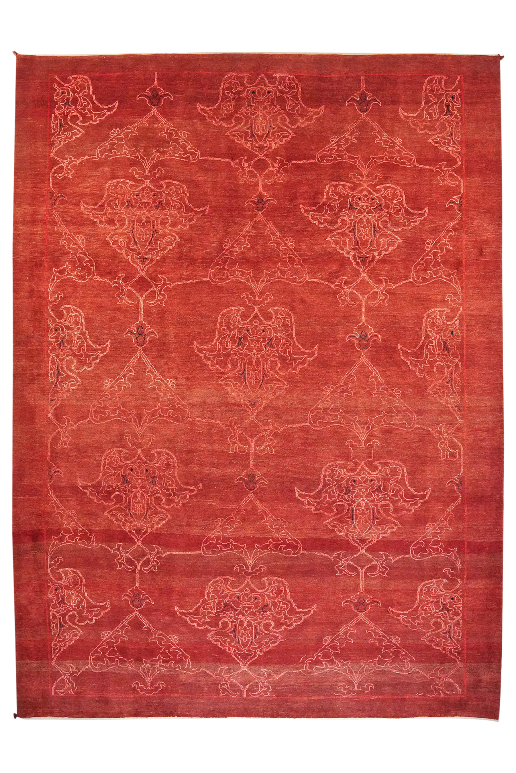 Rizbaf Gabbeh-Teppich Wolle Rot