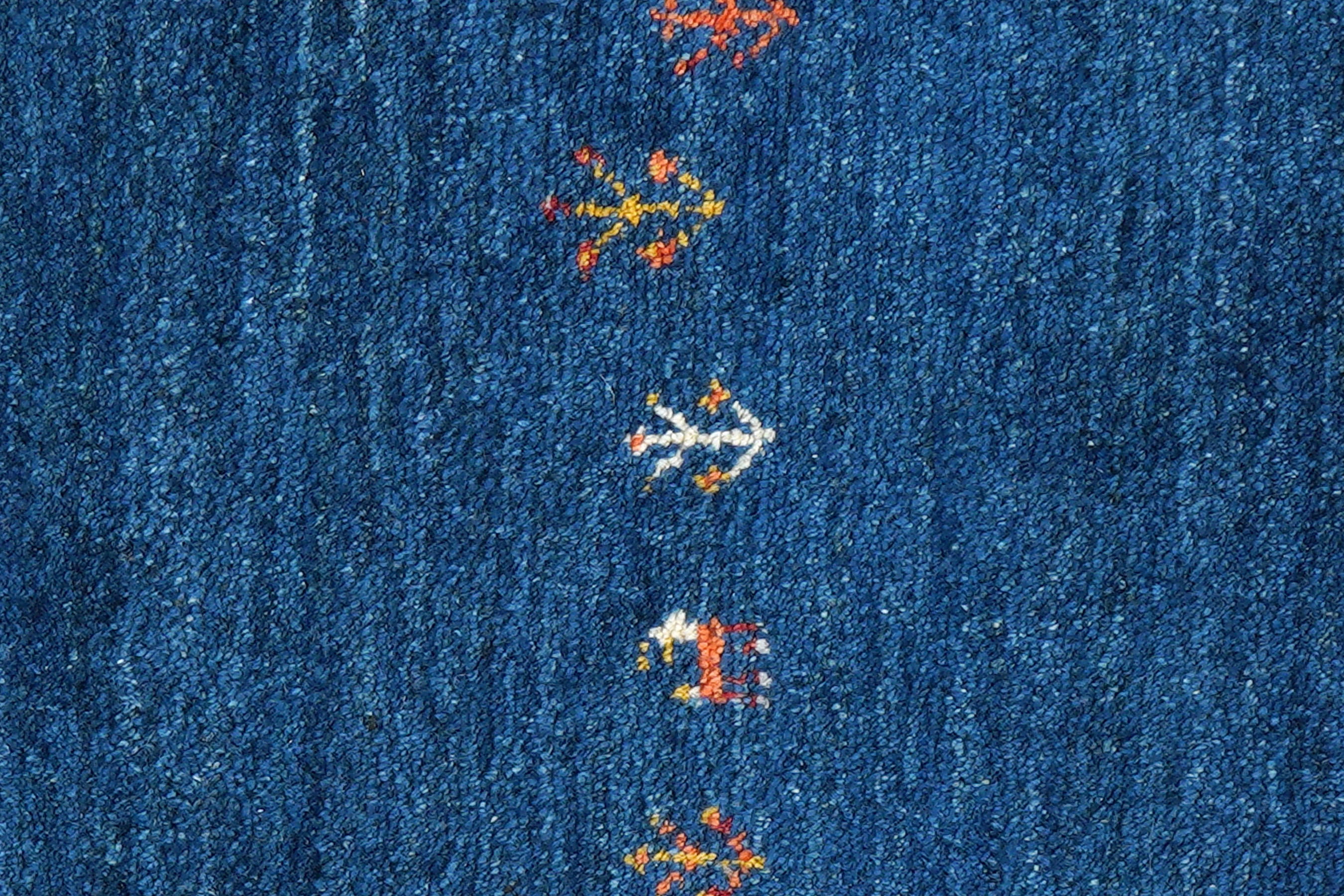 Gabbeh Rug Wool Blue