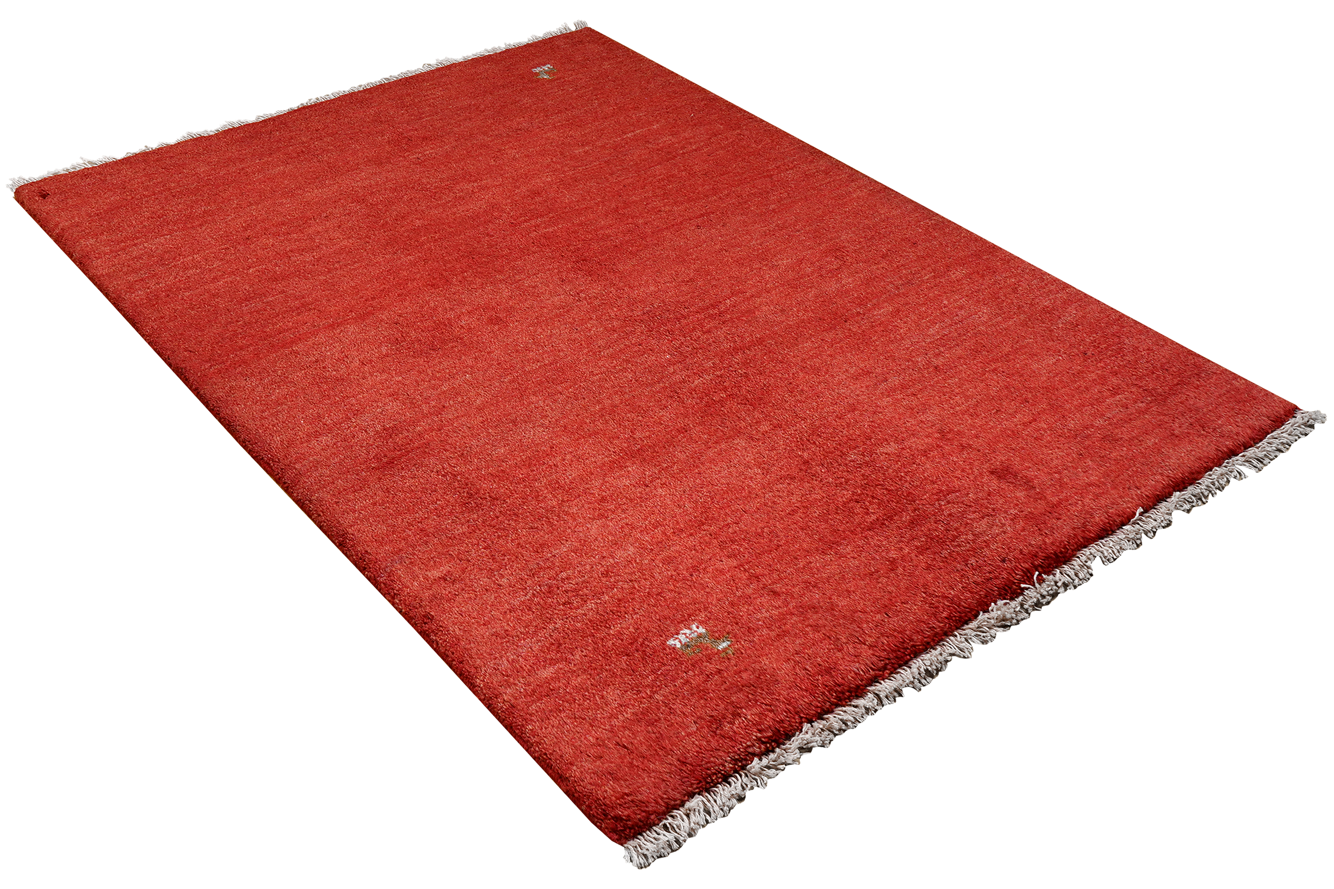 Gabbeh Teppich Wolle Rot