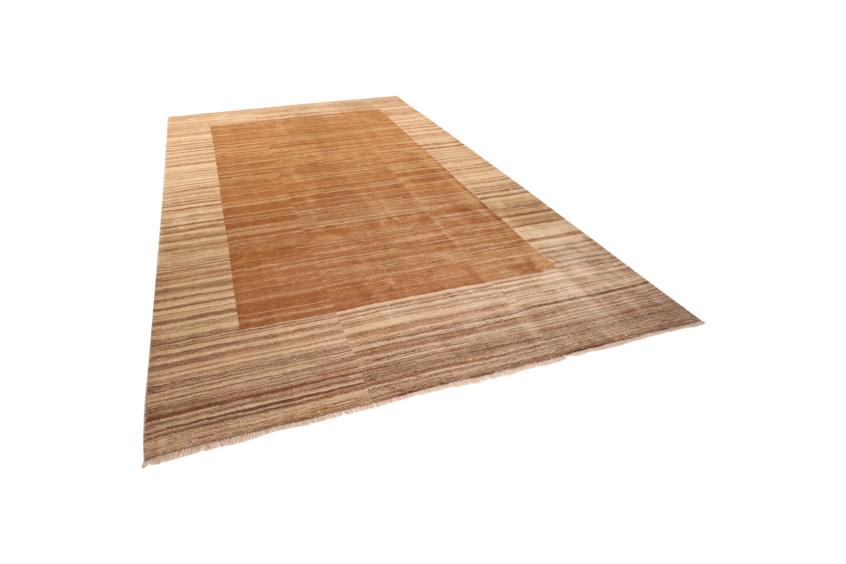 Gabbeh Teppich Wolle Braun
