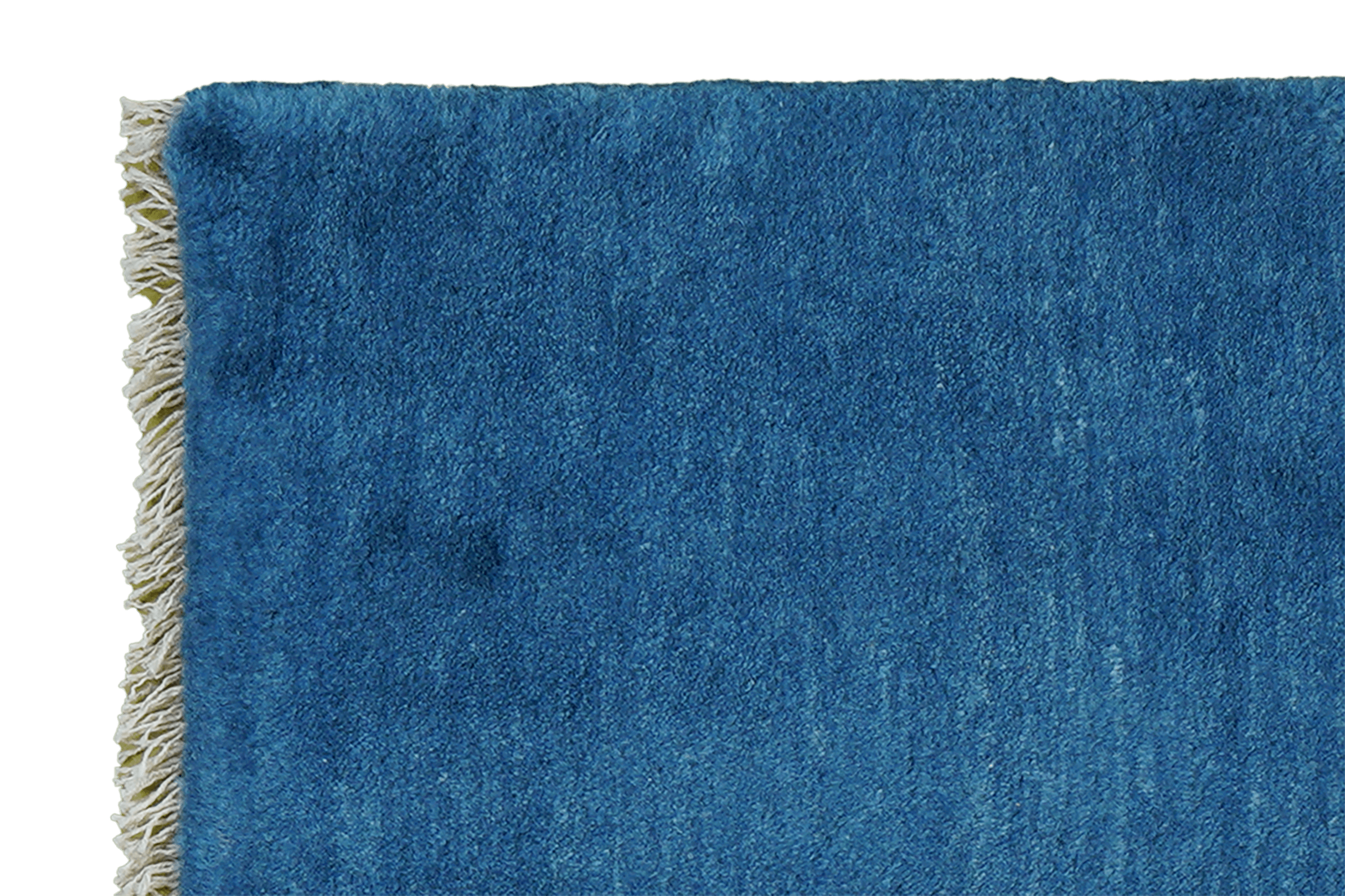 Gabbeh Teppich Wolle Blau