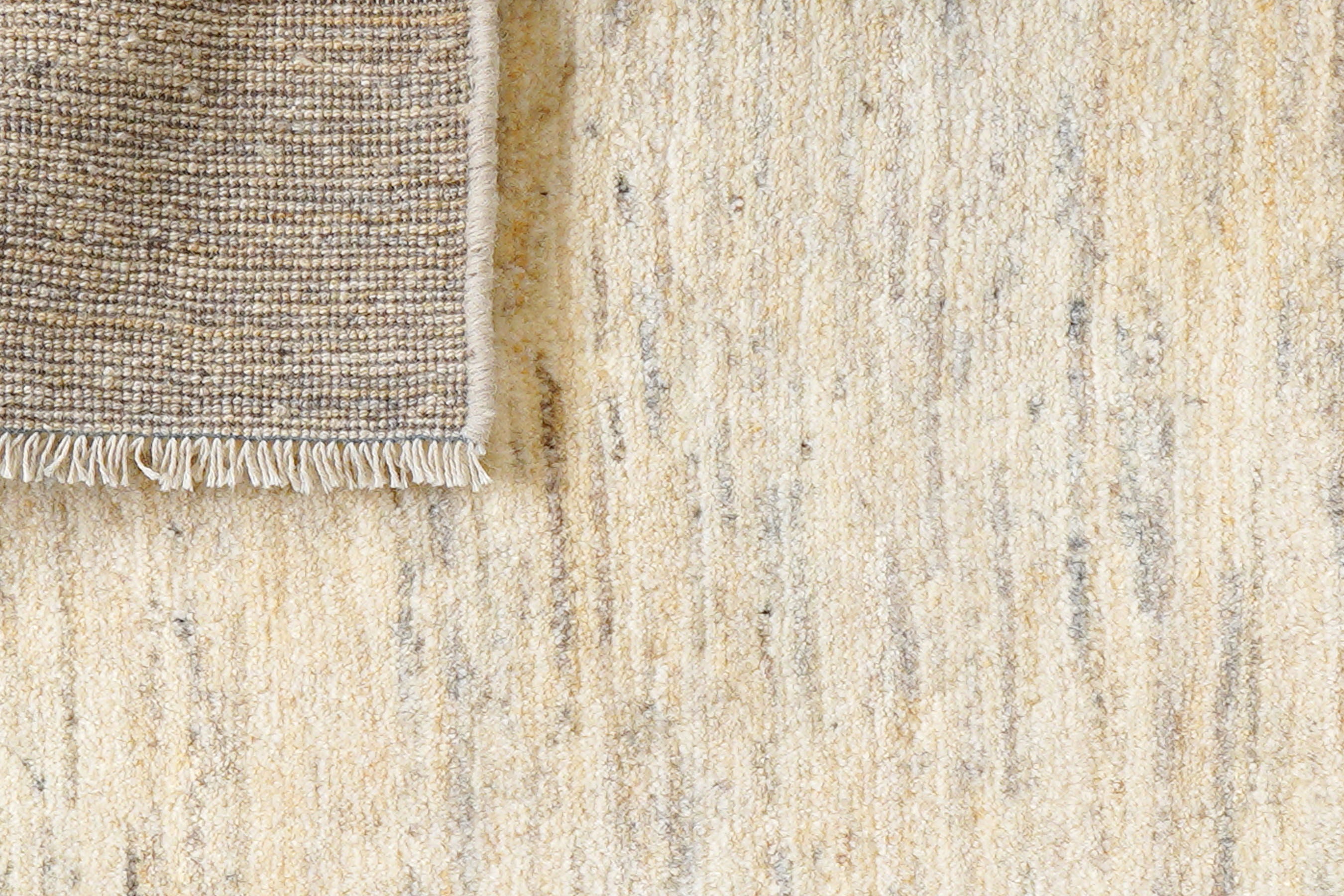 Gabbeh Teppich Wolle Beige