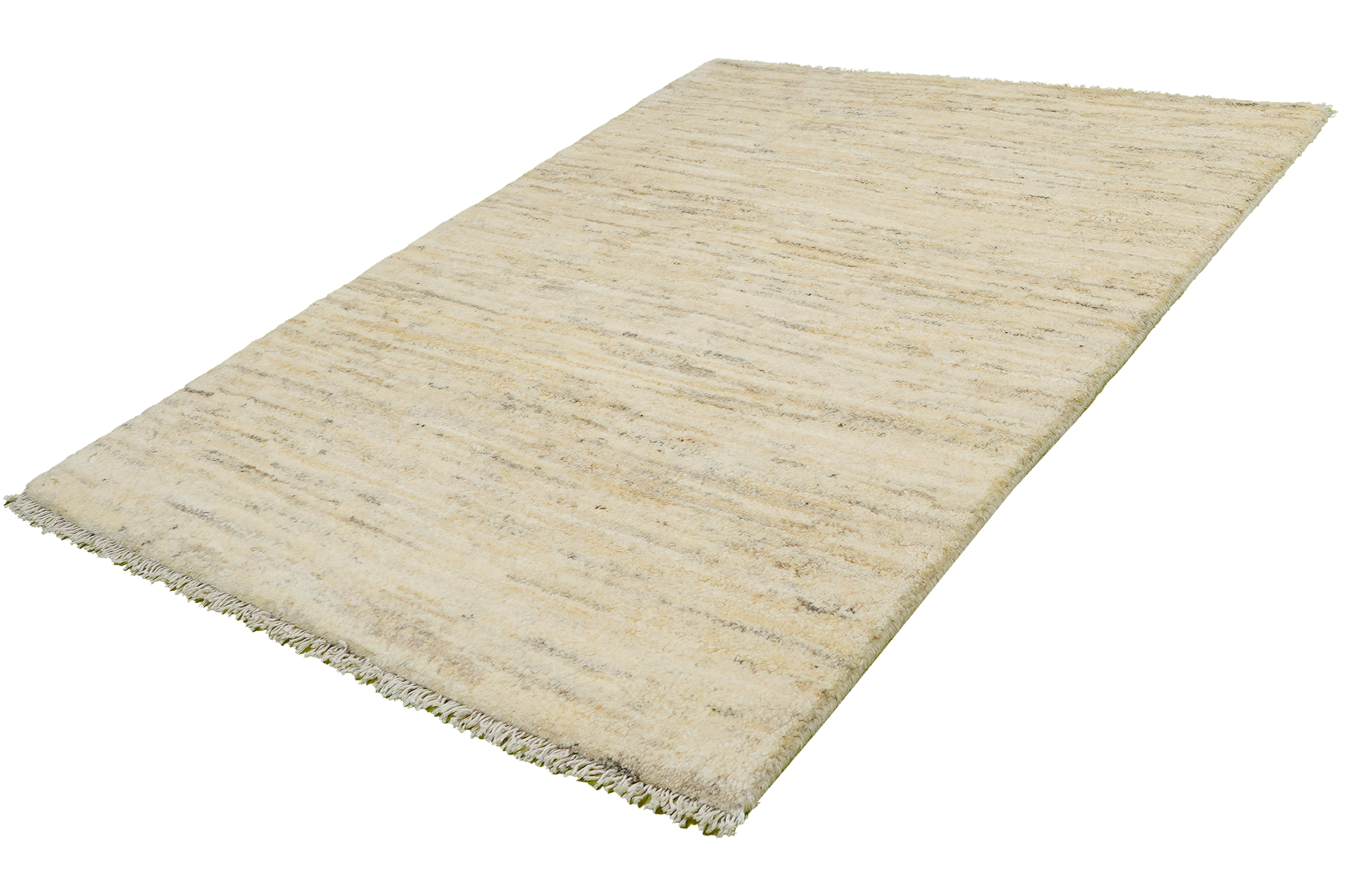 Gabbeh Teppich Wolle Beige