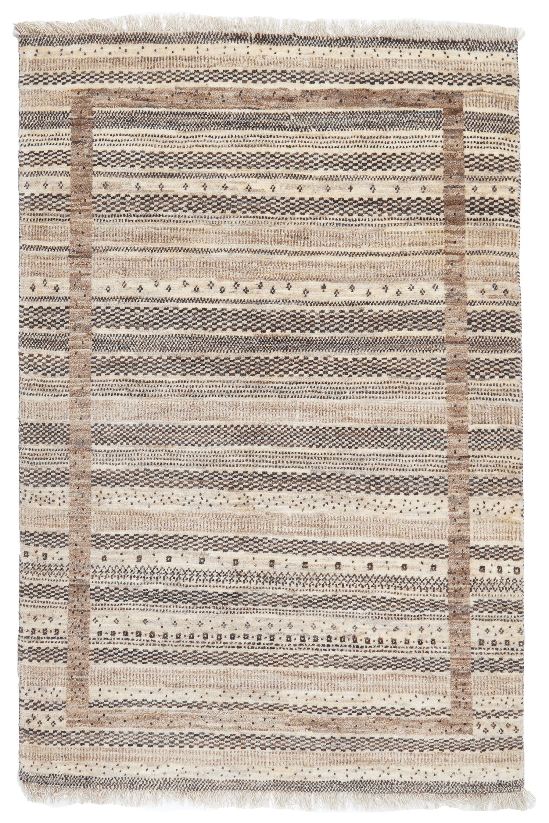 Tappeto Rizbaf Gabbeh Lana Multicolore