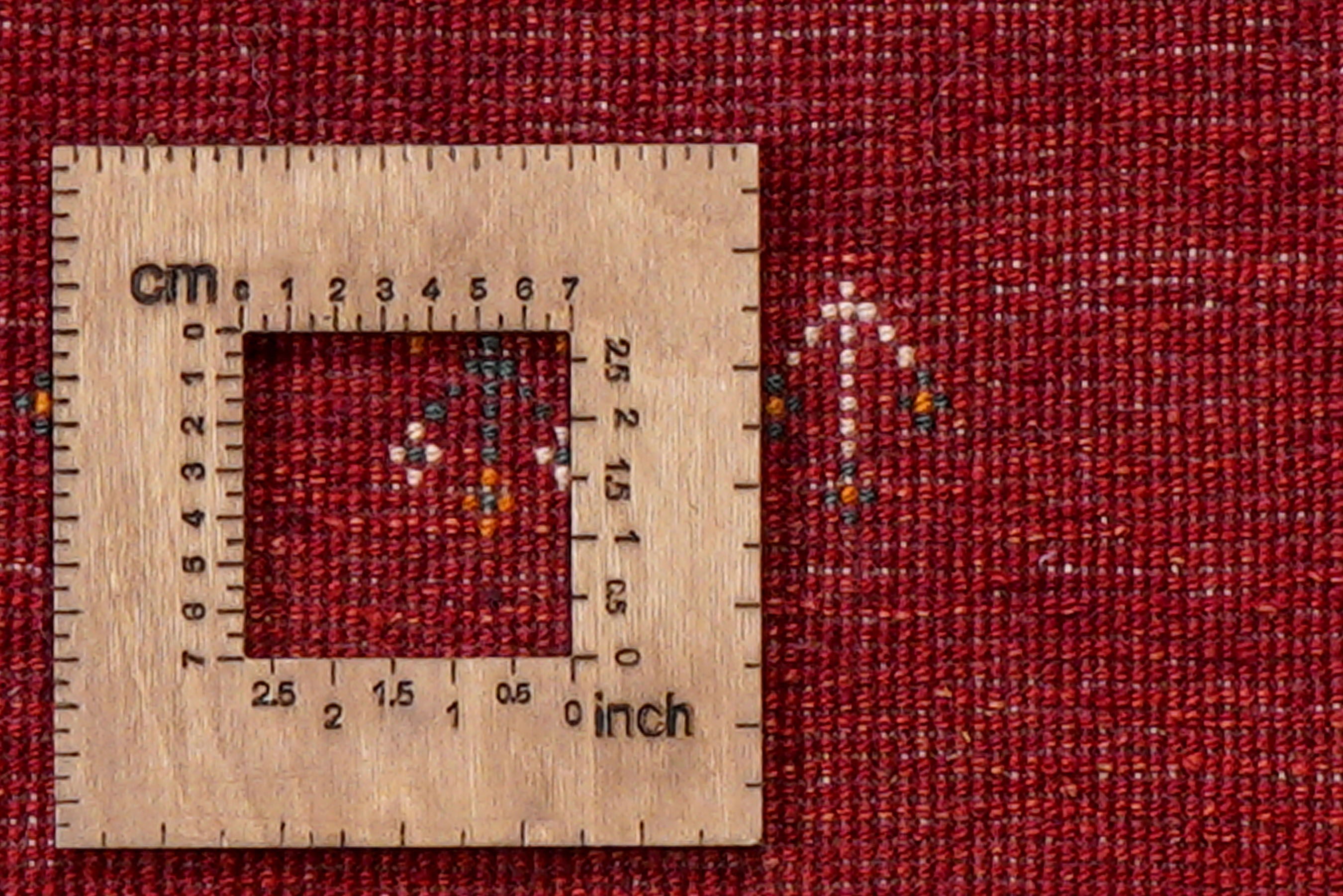 Rizbaf Gabbeh-Teppich Wolle Rot