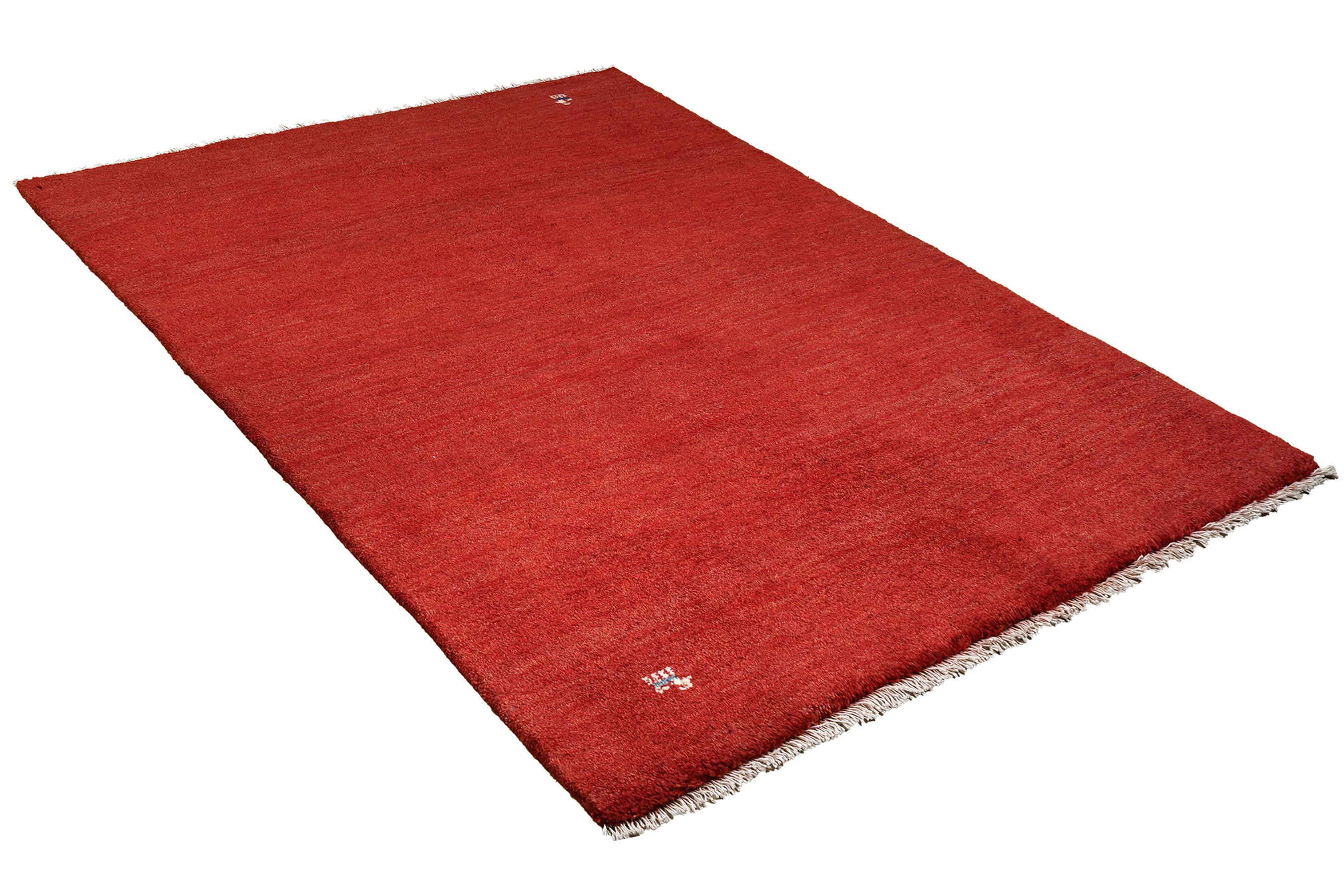 Rizbaf Gabbeh-Teppich Wolle Rot