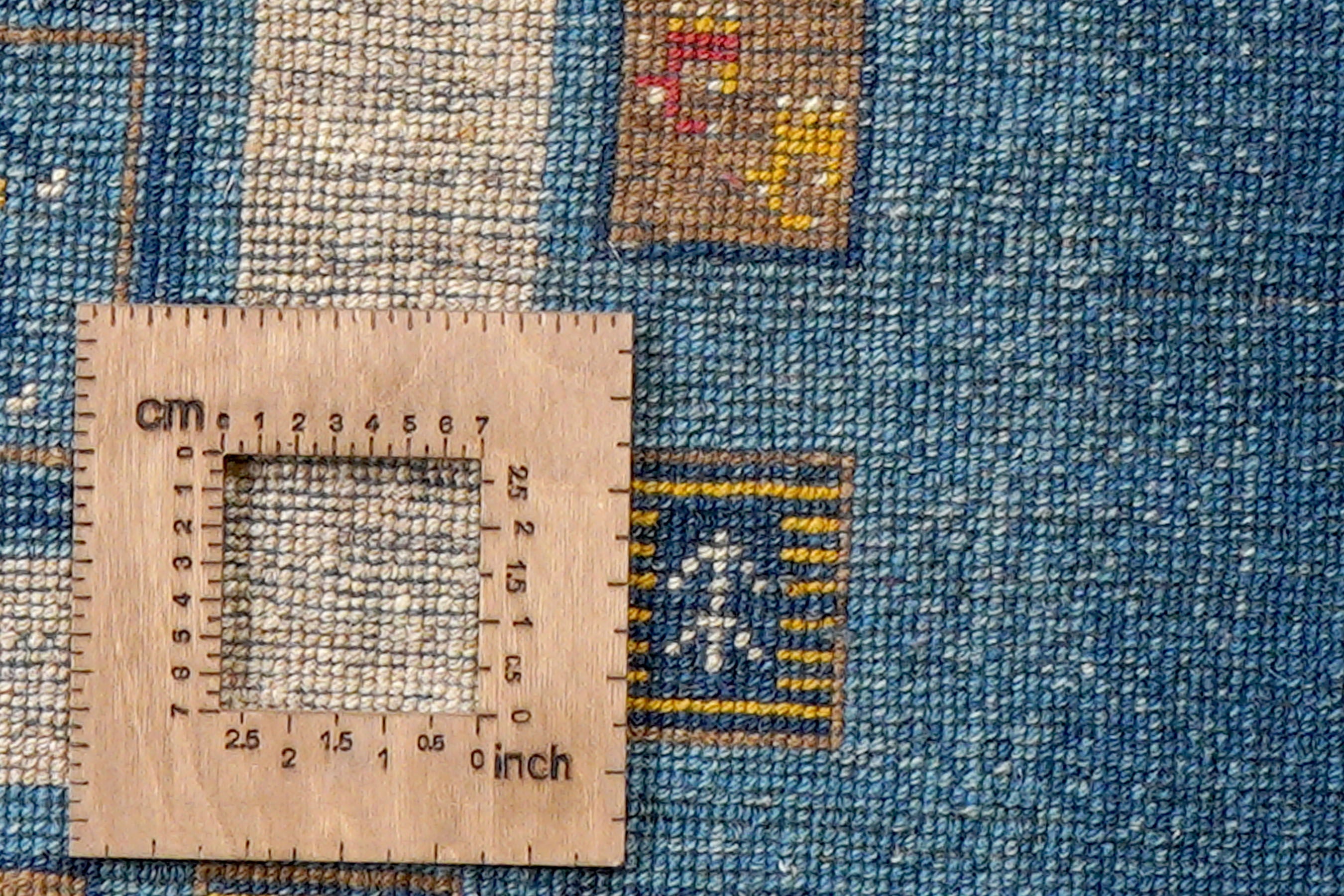 Rizbaf Gabbeh-Teppich Wolle Blau