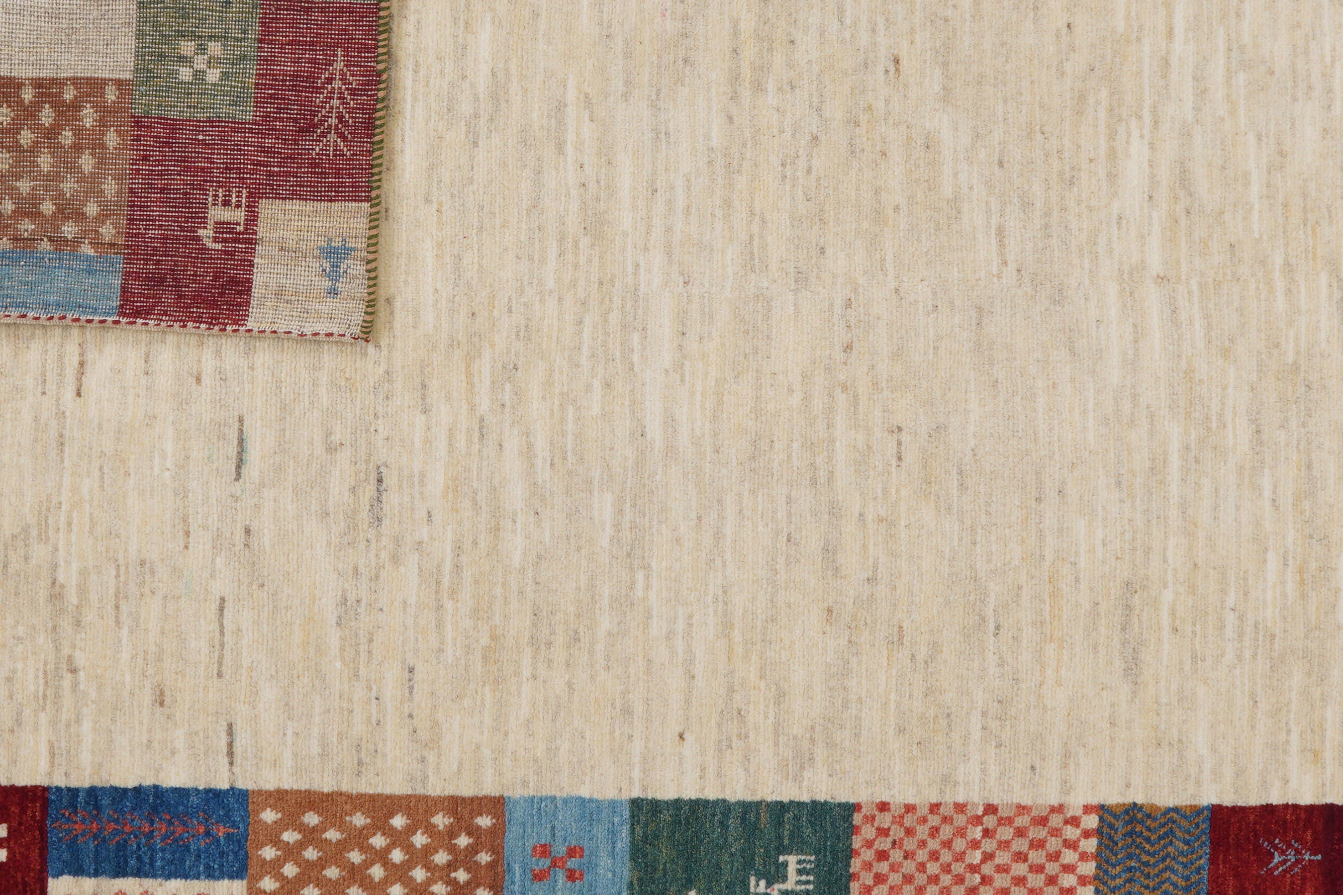 Tappeto Gabbeh Rizbaf Lana Beige