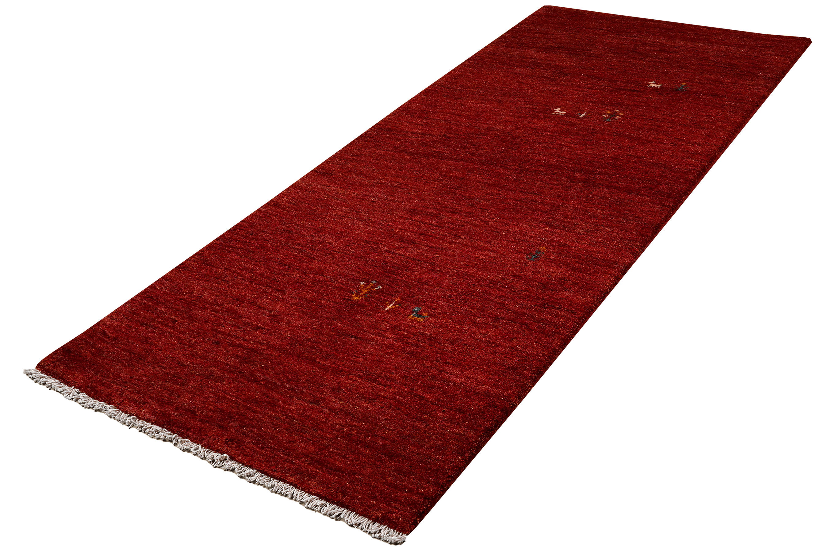 Rizbaf Gabbeh-Teppich Wolle Rot