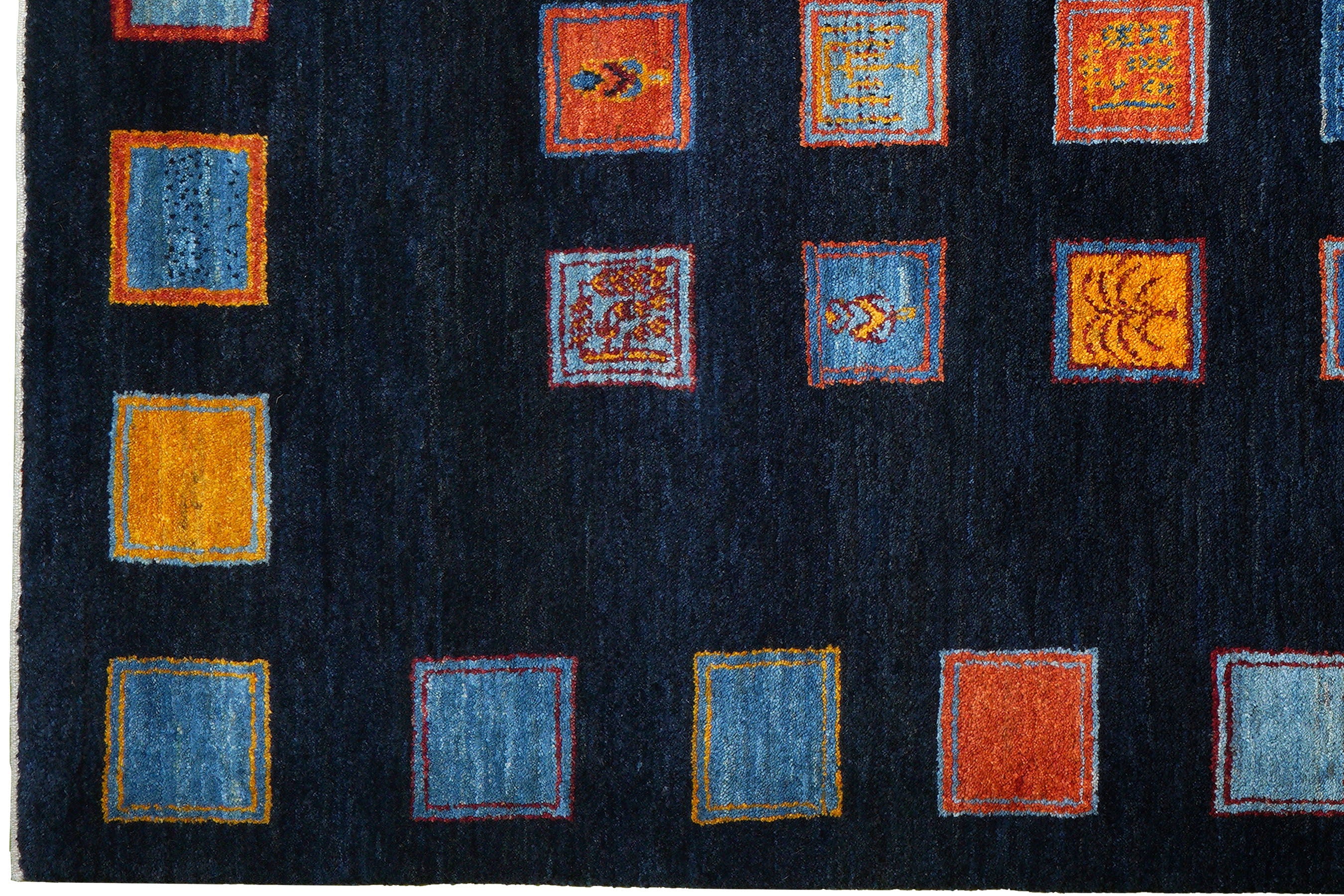Rizbaf Gabbeh-Teppich Wolle Rot