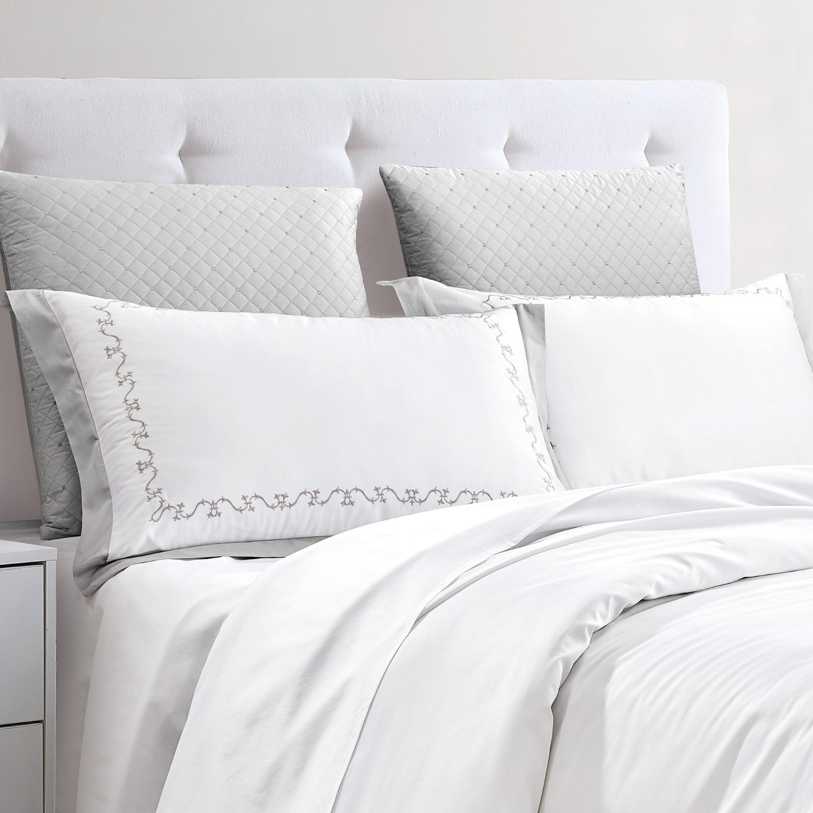 Bed linen set Cotton White 220x240 cm