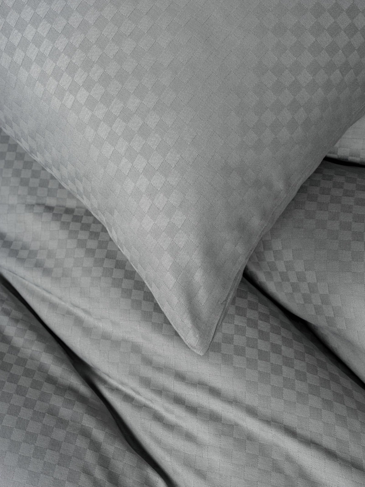 Karo Bedding Set Cotton Sage Green 140x200 cm