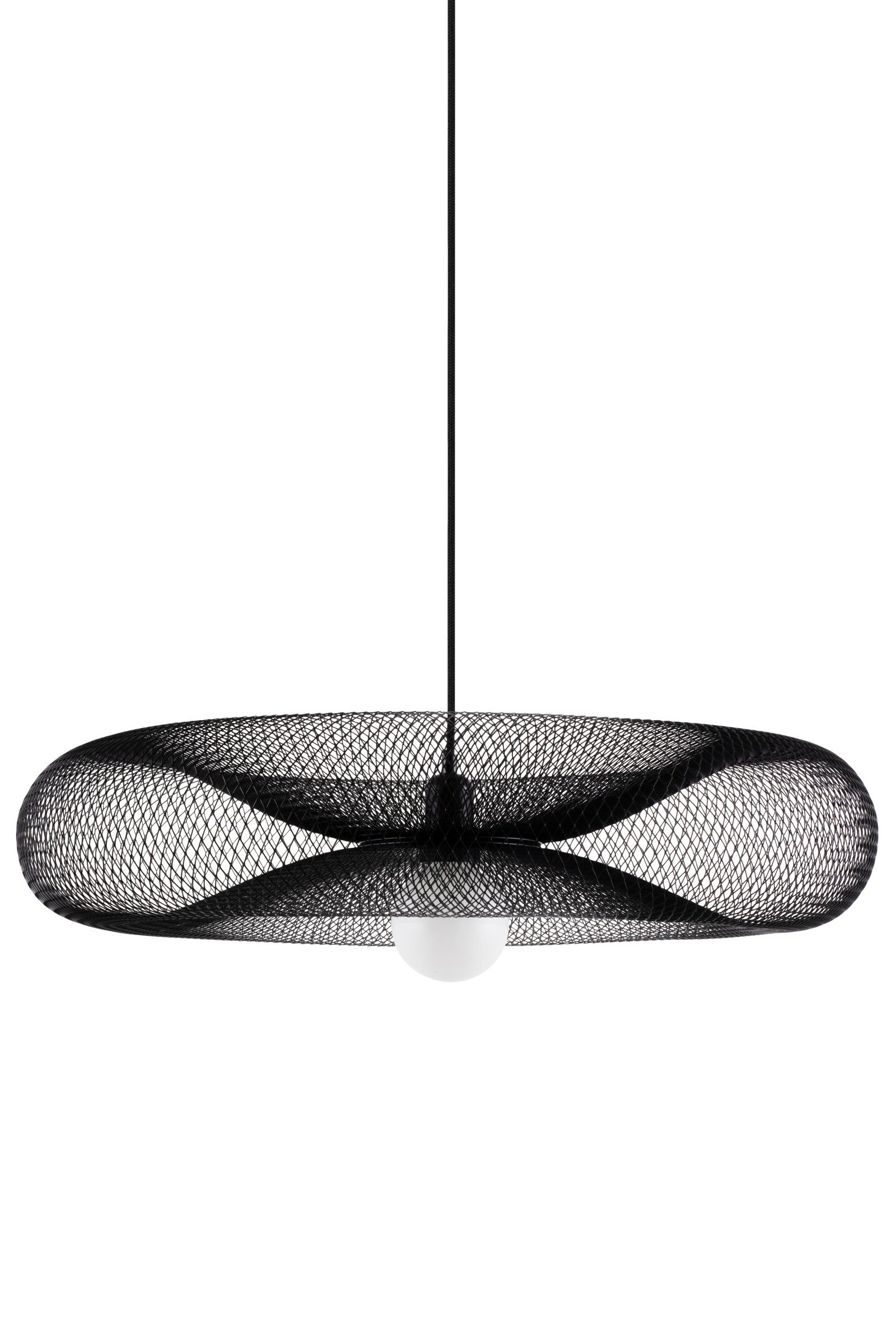 Torus Lampada a sospensione nera Ø 65cm