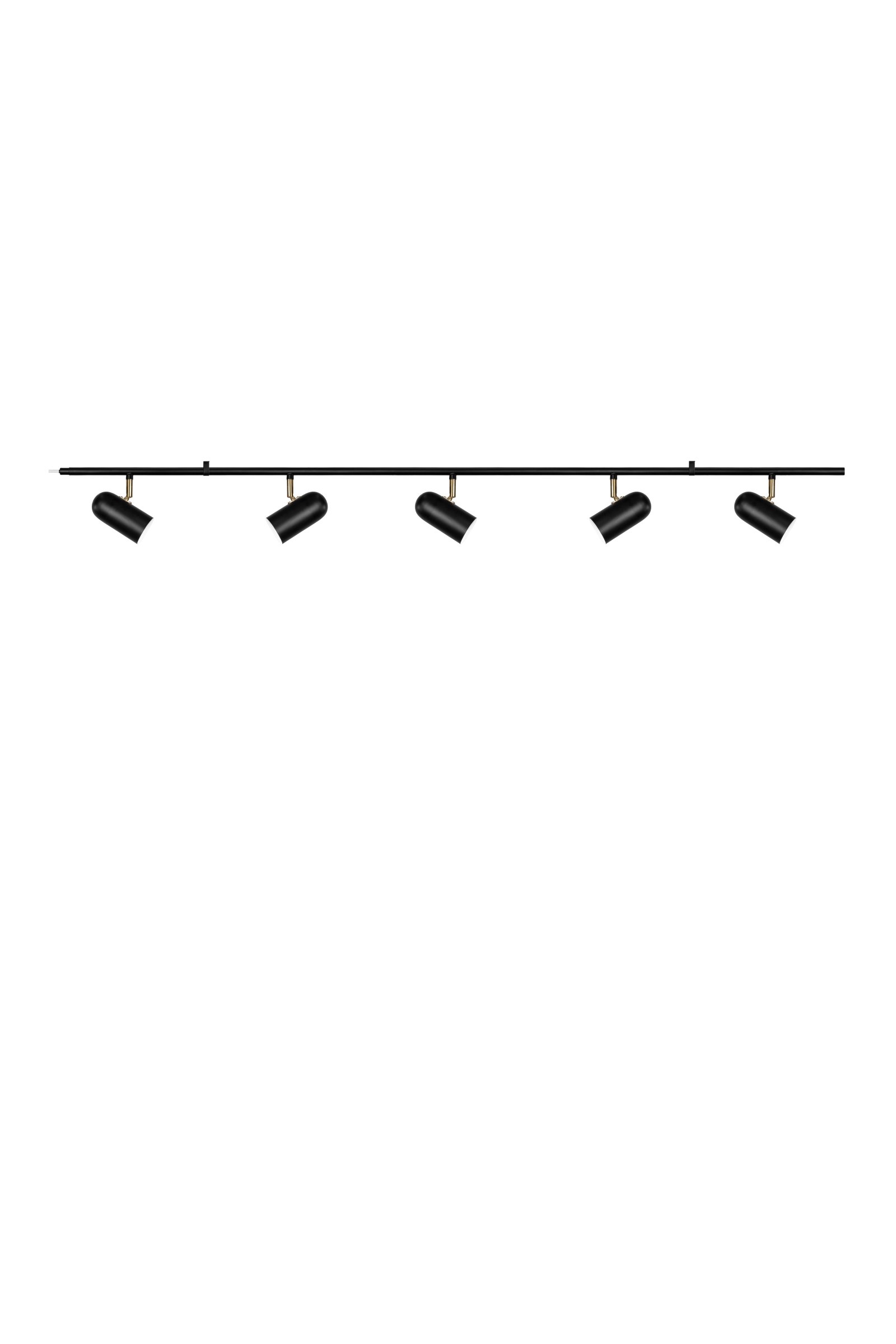Swan Ceiling Light 5-Light Black
