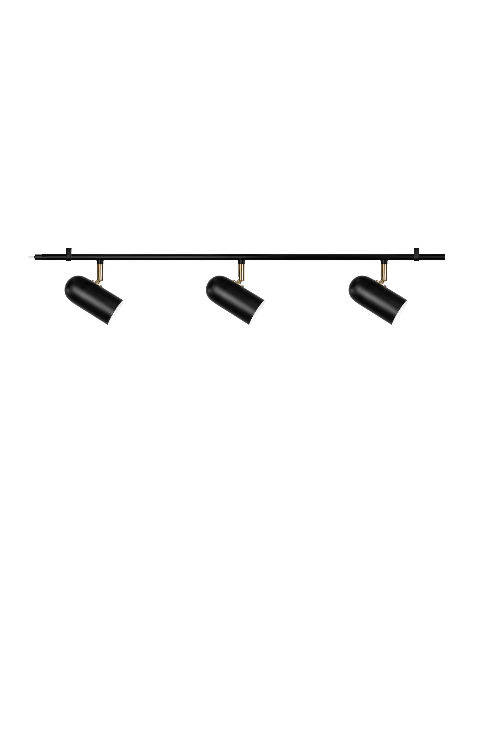 Swan Lampada da soffitto a 3 luci Nero