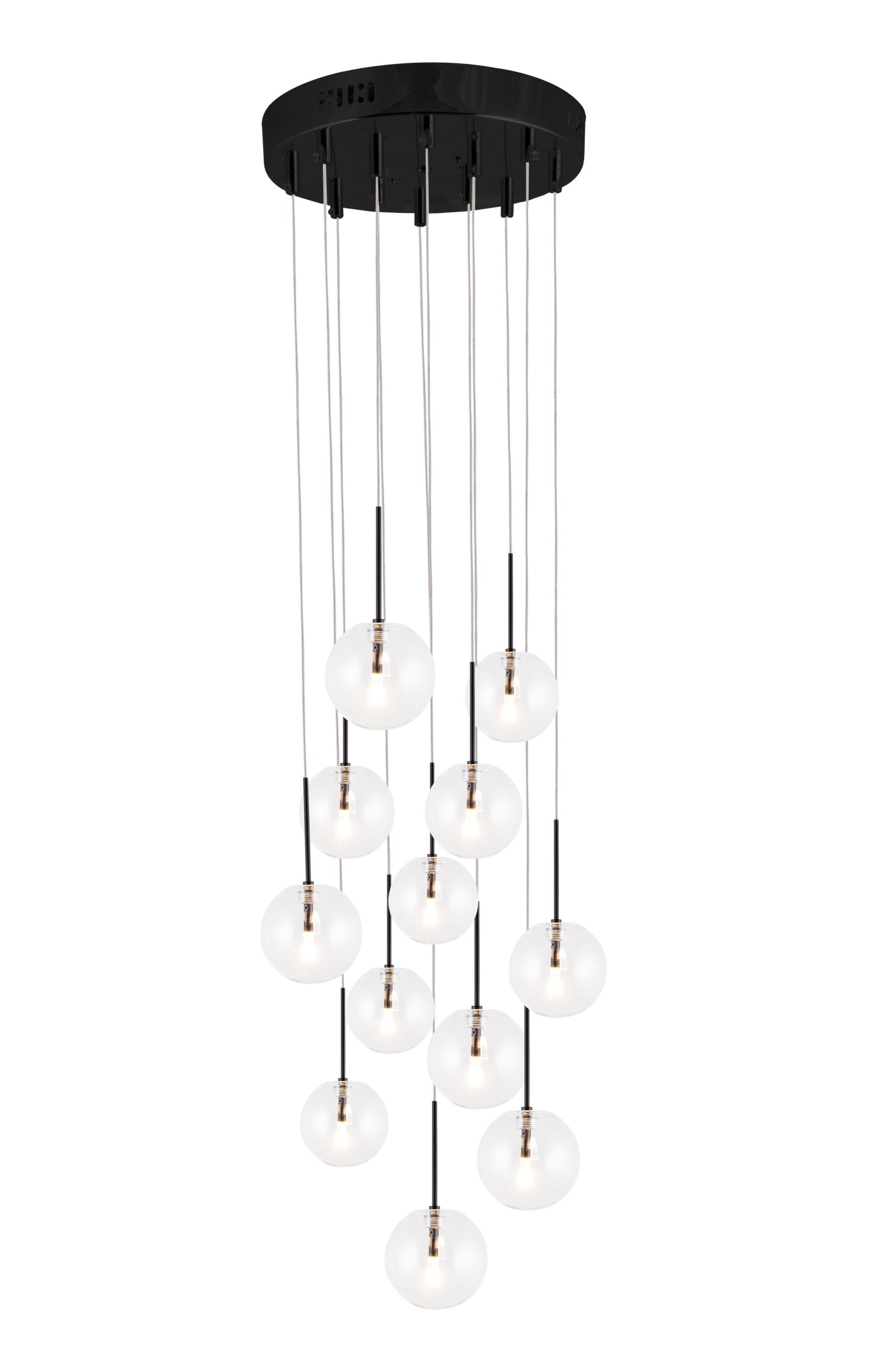 Skyfall Pendelleuchte Transparent Schwarz