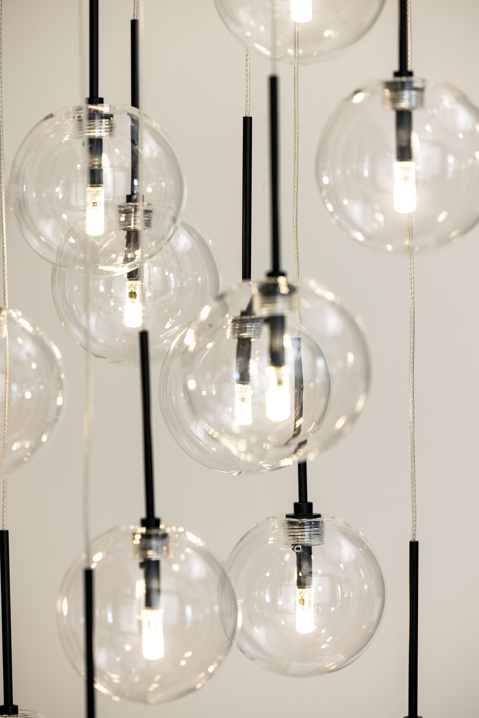 Skyfall Pendant Light Transparent Black