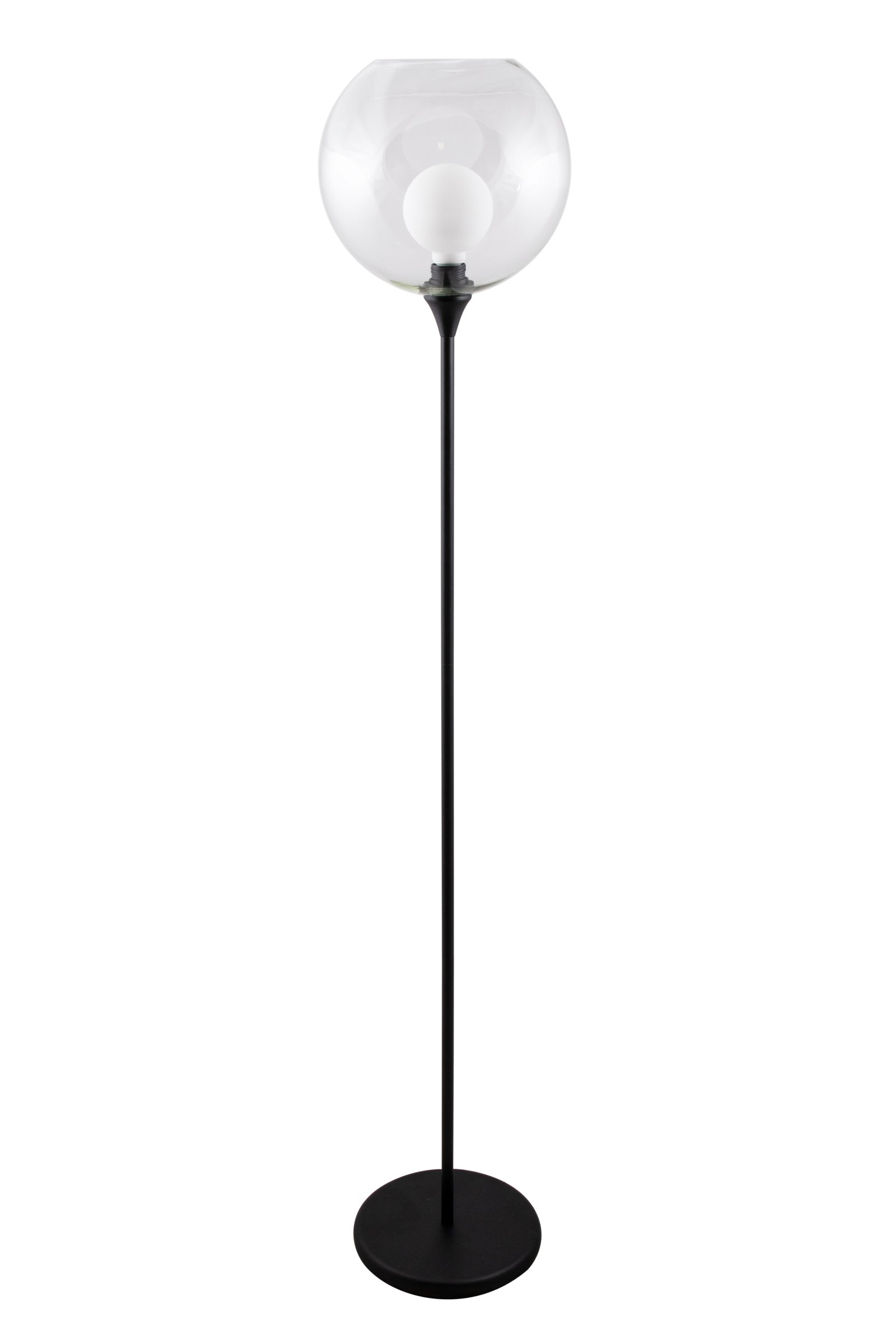 Bowl lampada da terra nera