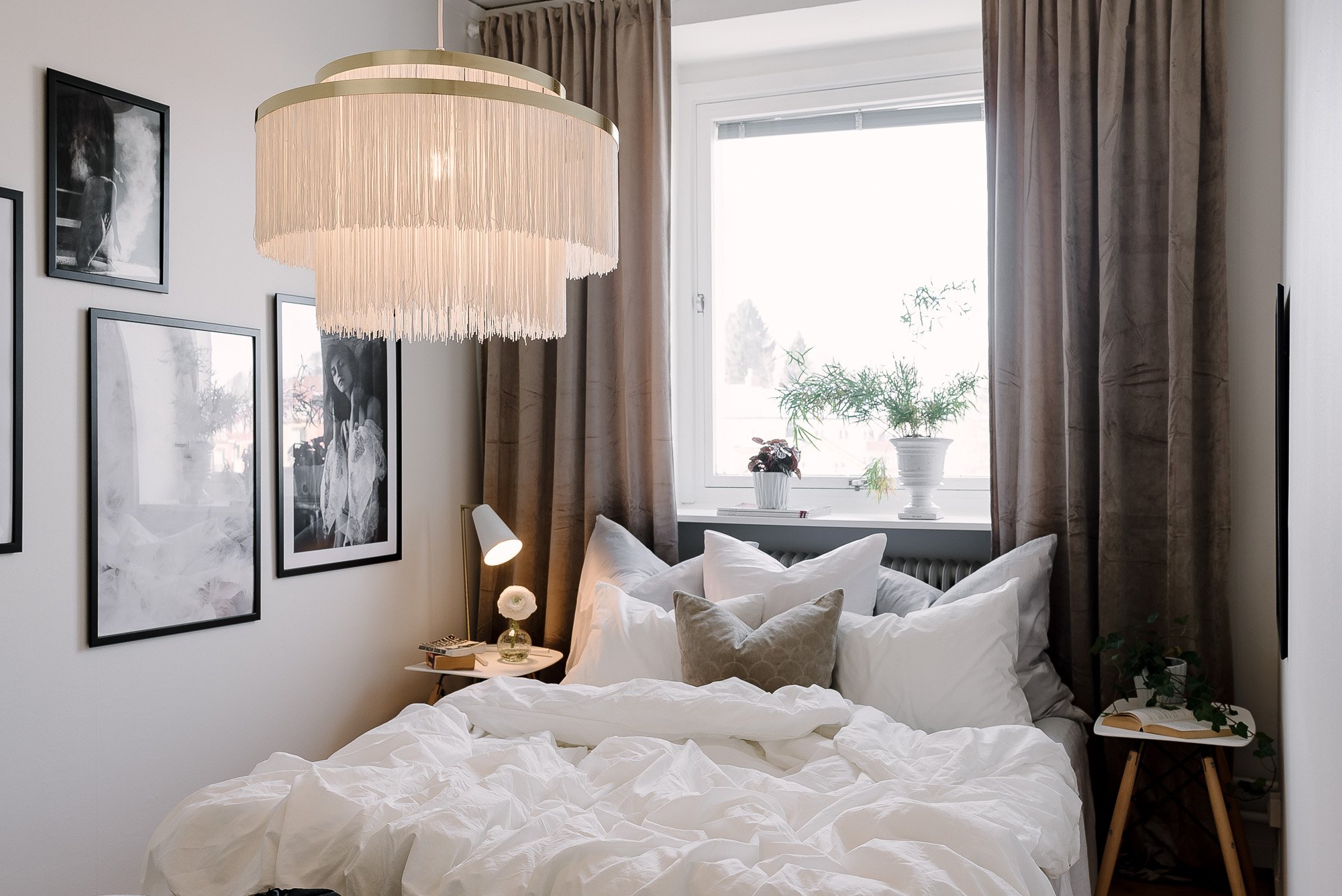 Frans Pendant Lamp Metal White Ø 52cm