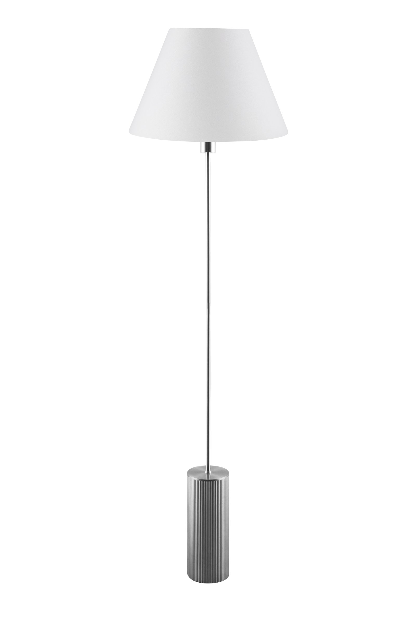 Ripp Stehleuchte Gebürsteter Stahl