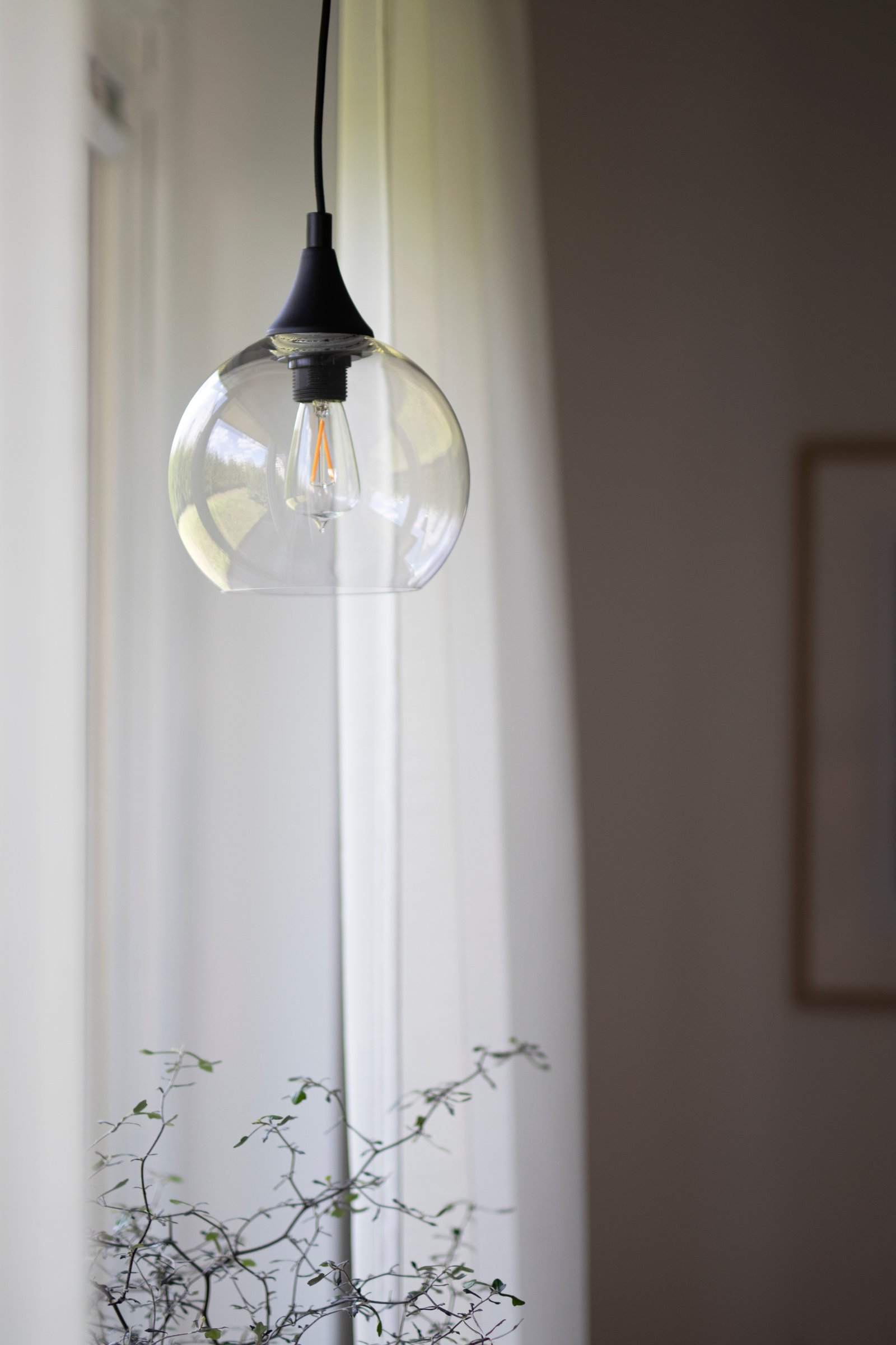 Mini pendant lamp Transparent Ø 15cm