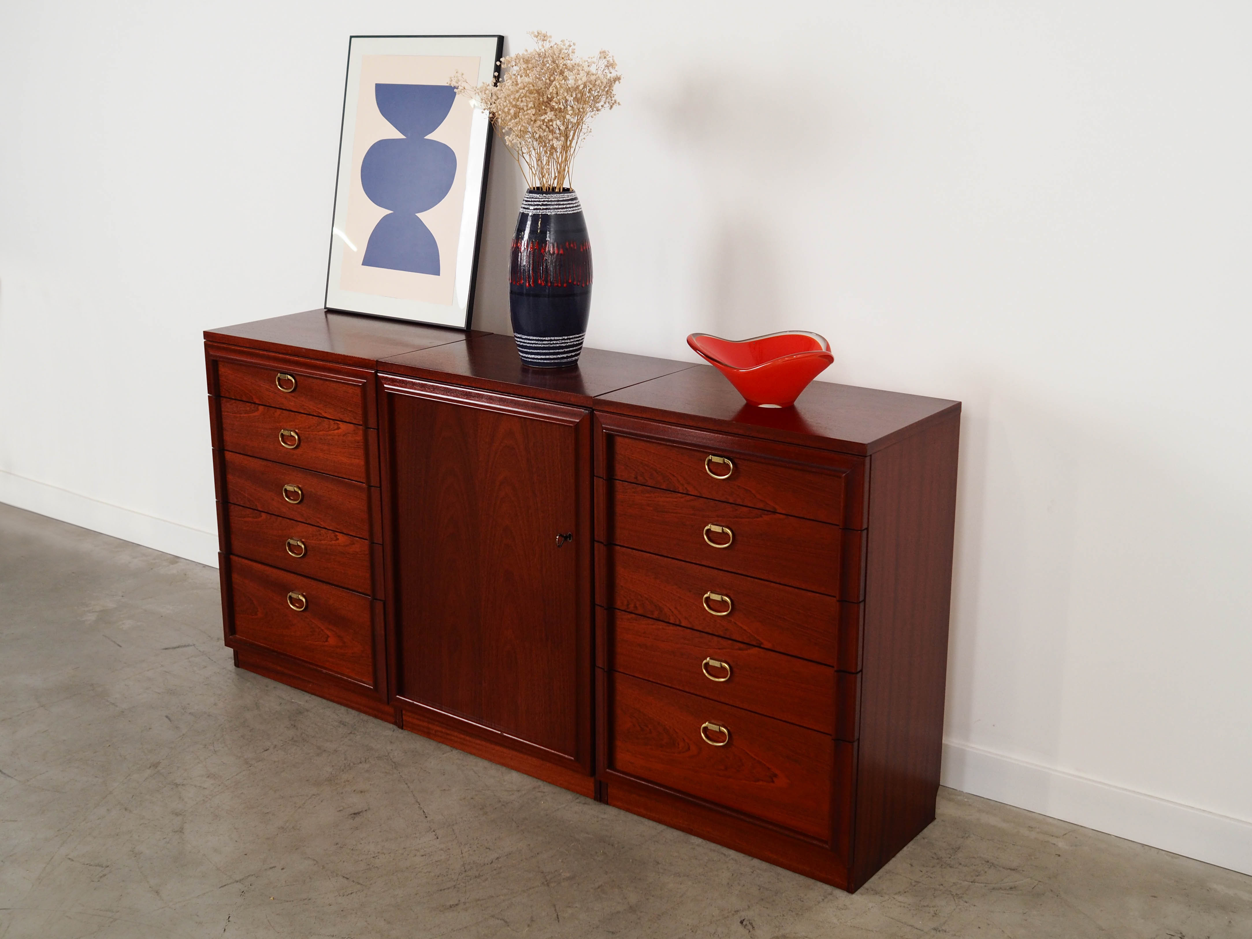 Mahogany cabinet 1980s