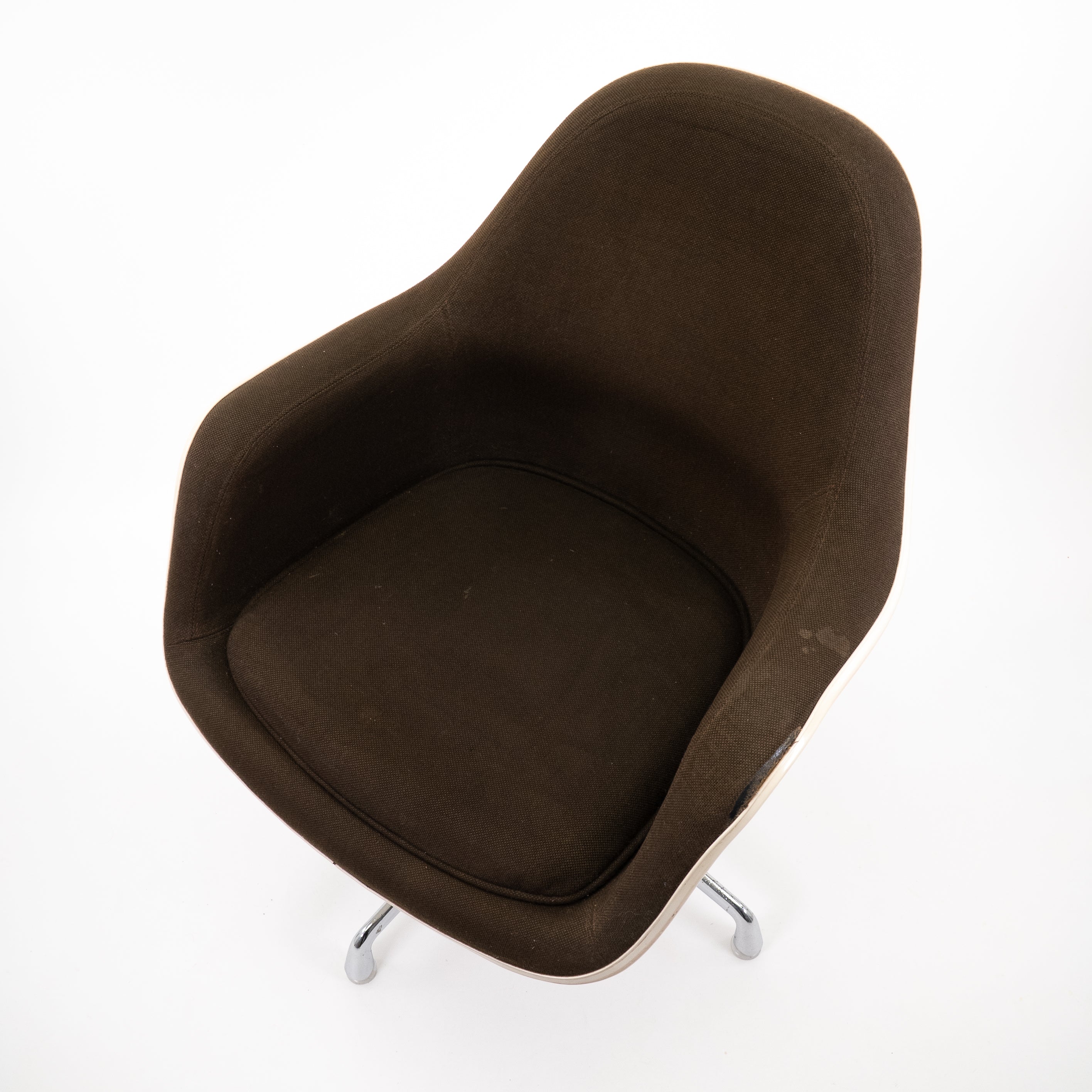 Loose Cushion Armlehnstuhl Braun von Herman Miller