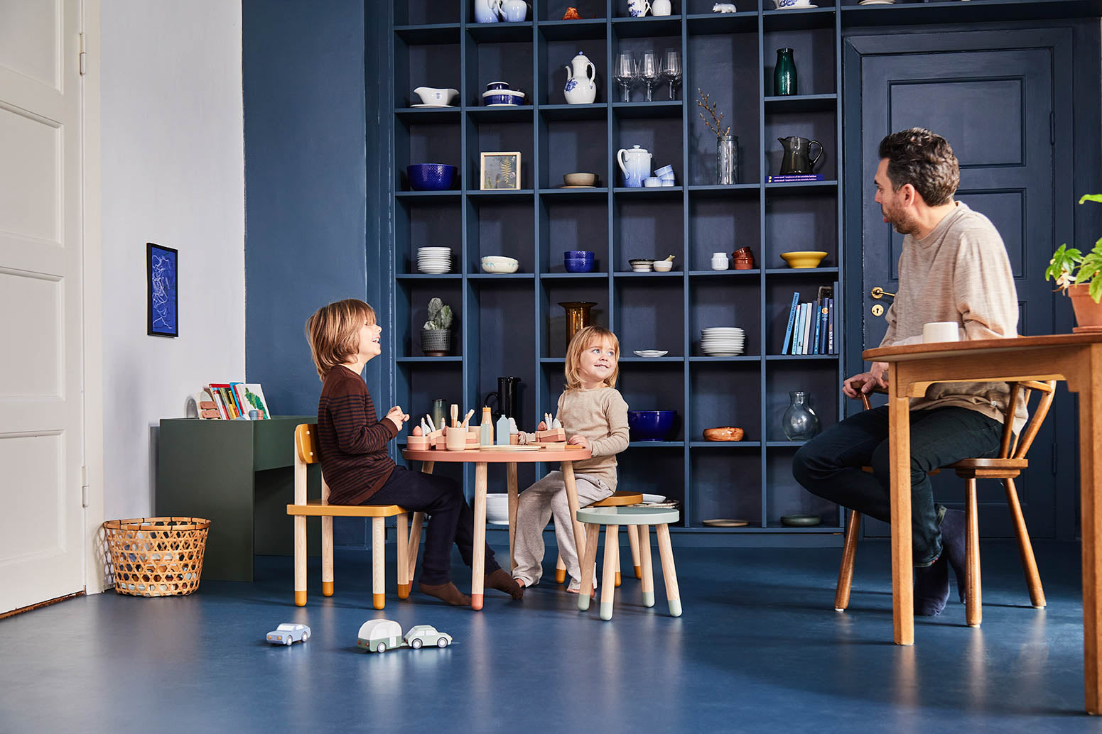 Dots Kinderstuhl Eschenholz Senfgelb