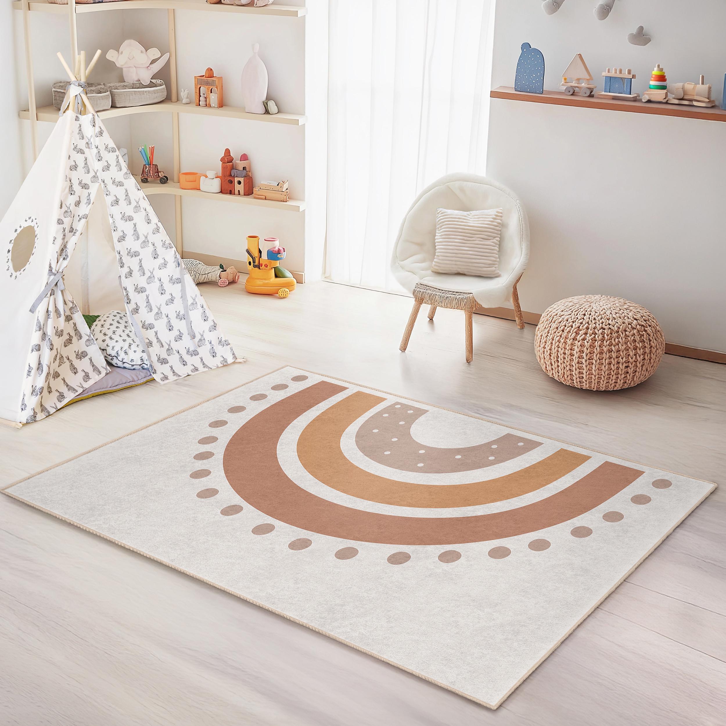 Regenbogen Kinderteppich Mehrfarbig 120x180cm