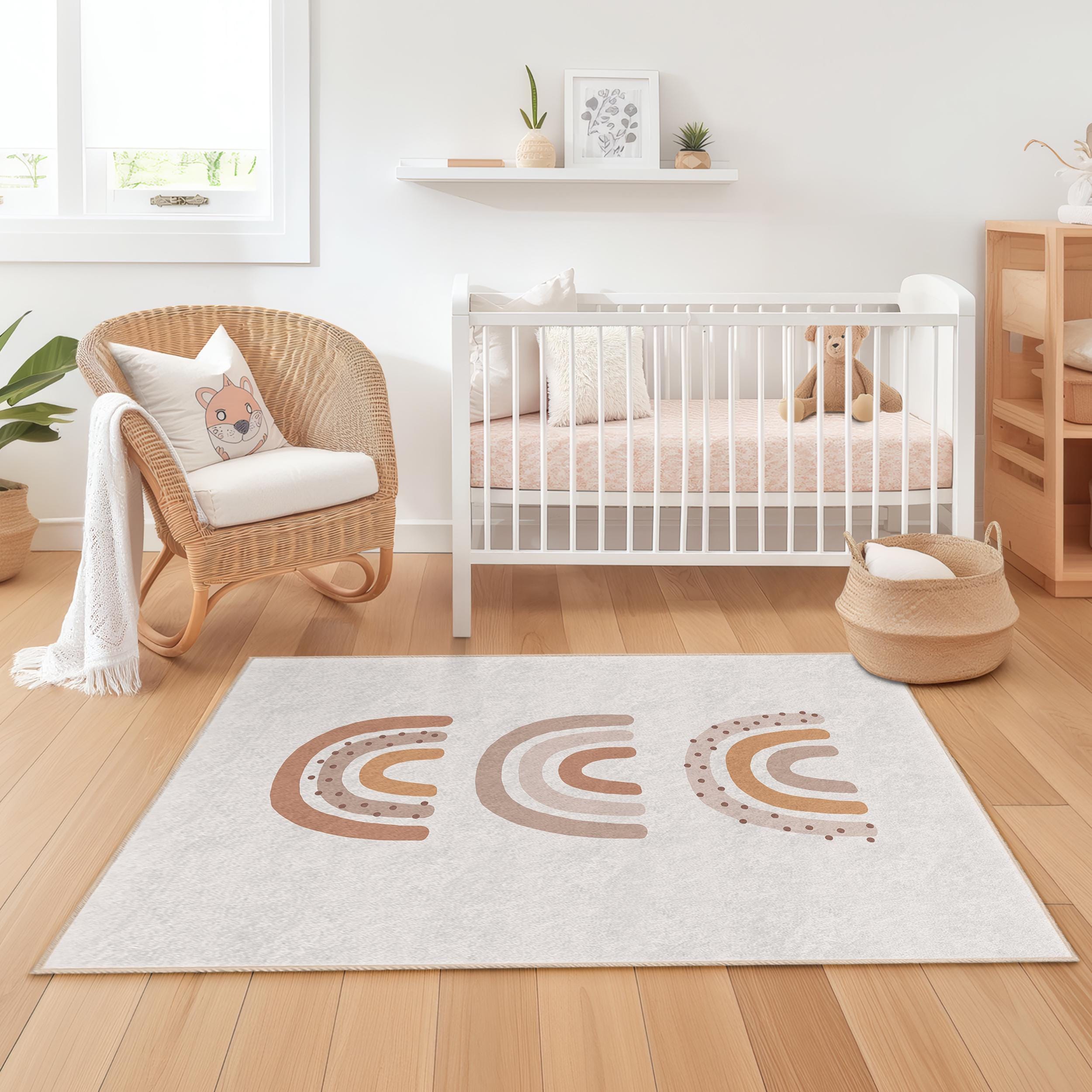 Regenbogen Kinderteppich Mehrfarbig 100x200cm