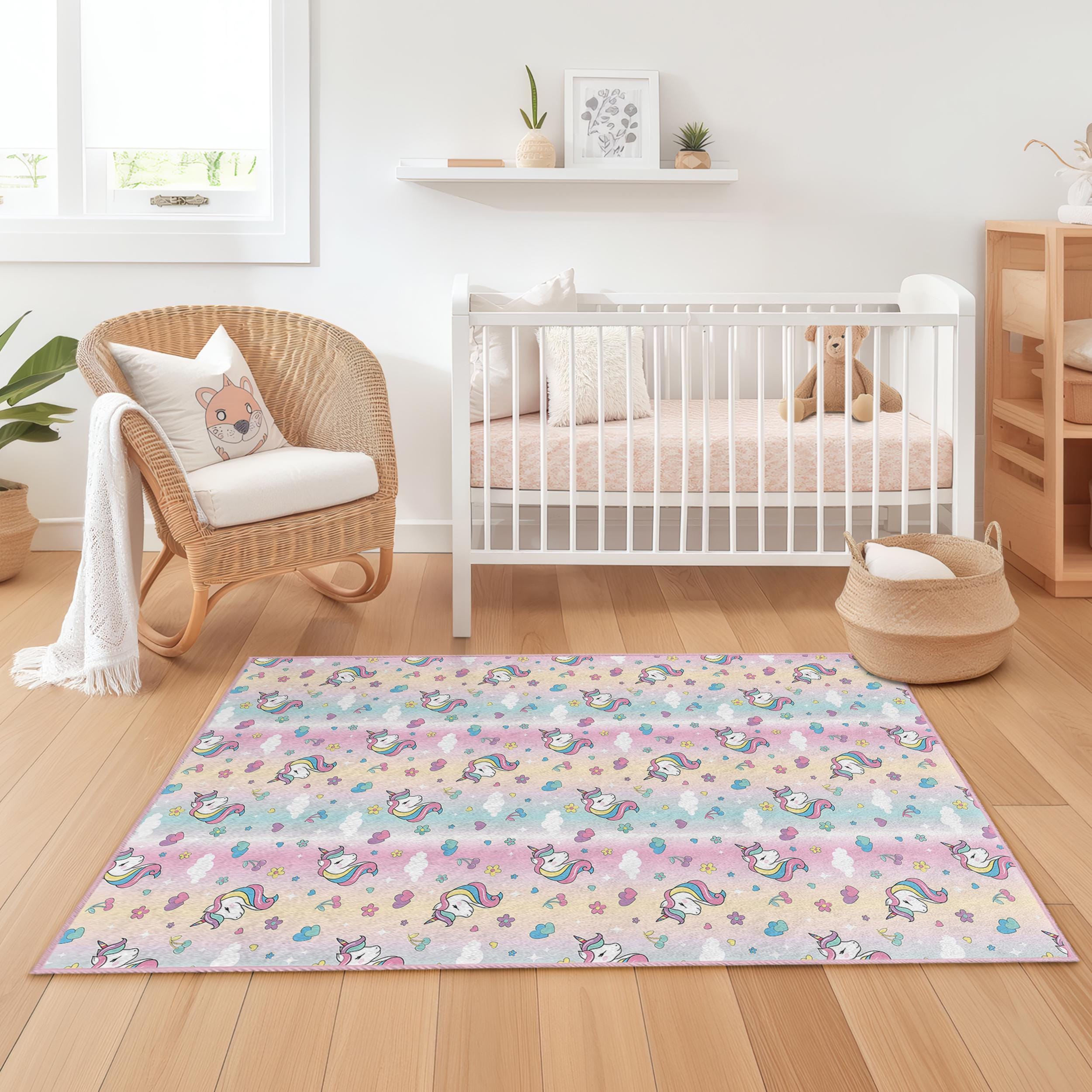Unicorn Children's Rug Multicolored 100x200 cm