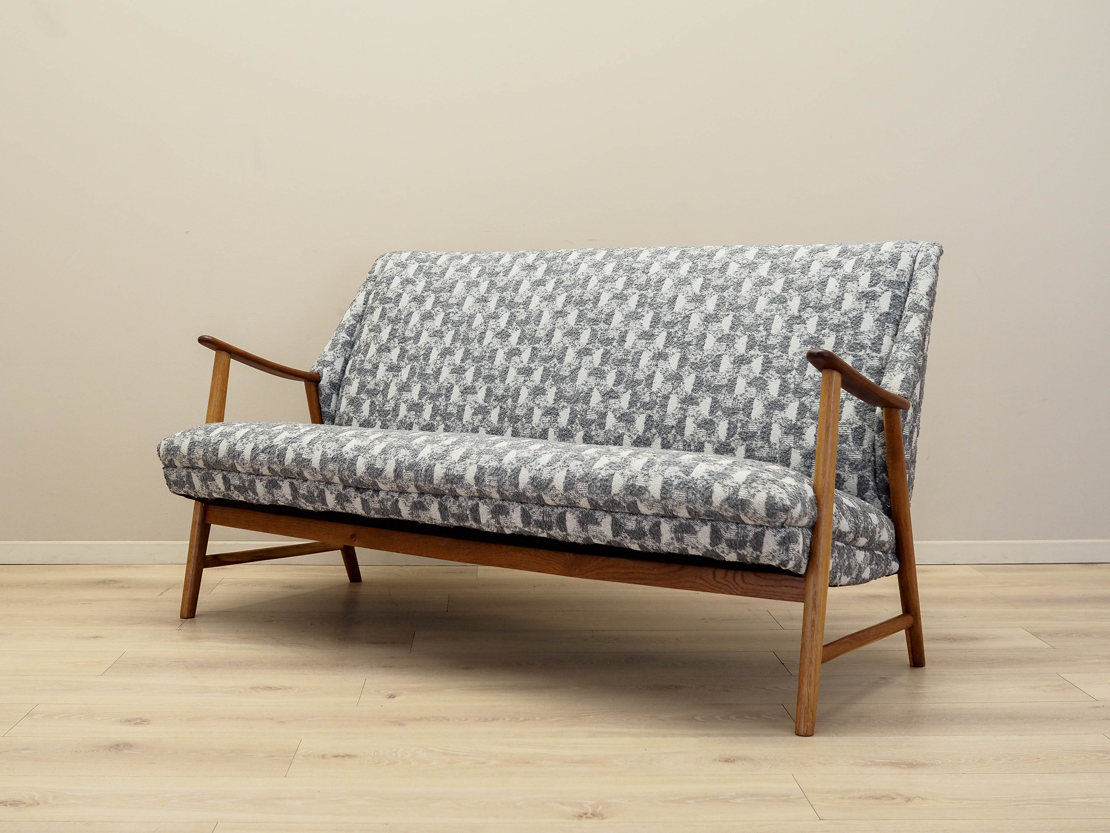 Colorful Oak Sofa 1970s