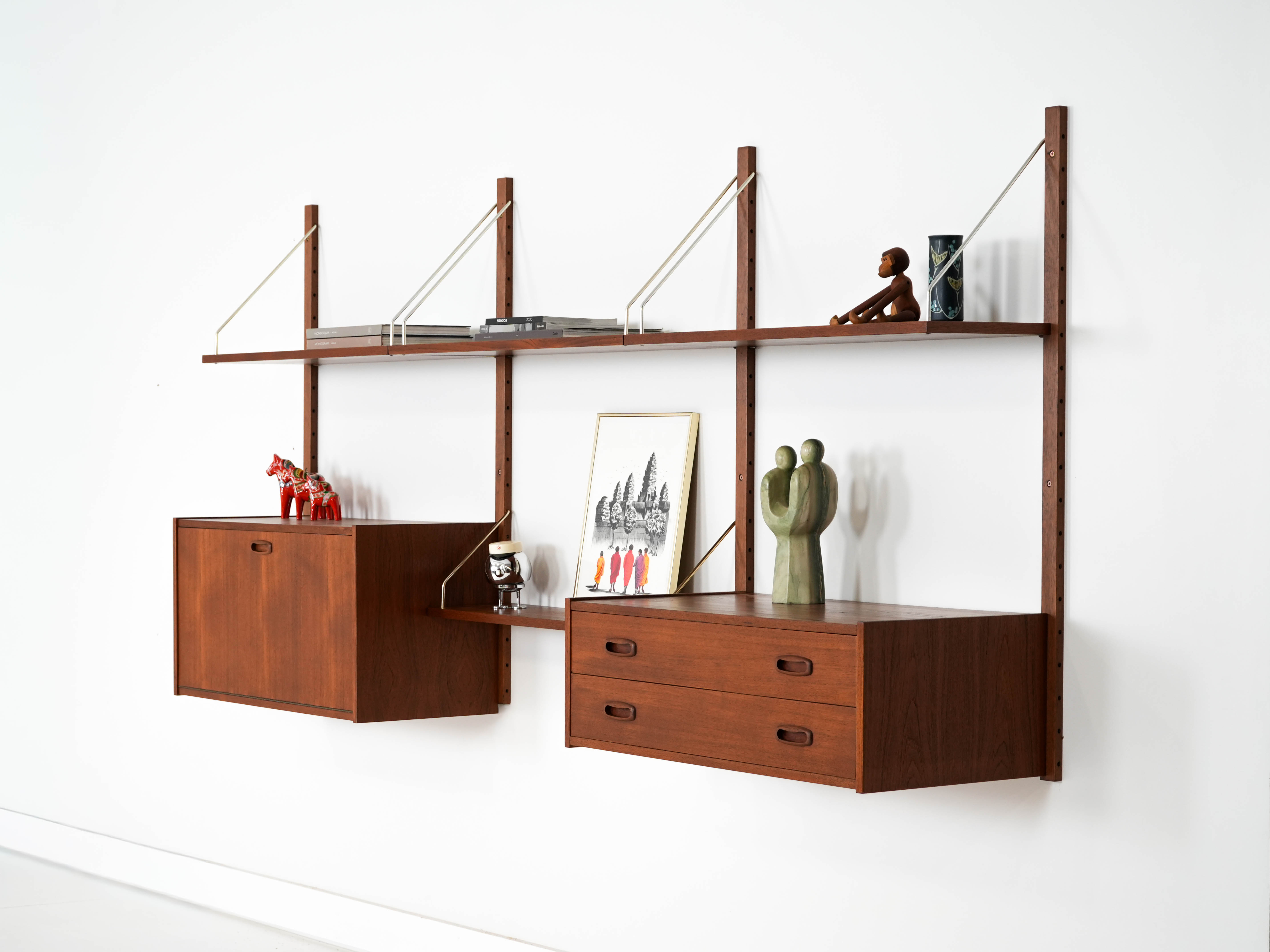 Shelving unit teak 1960s