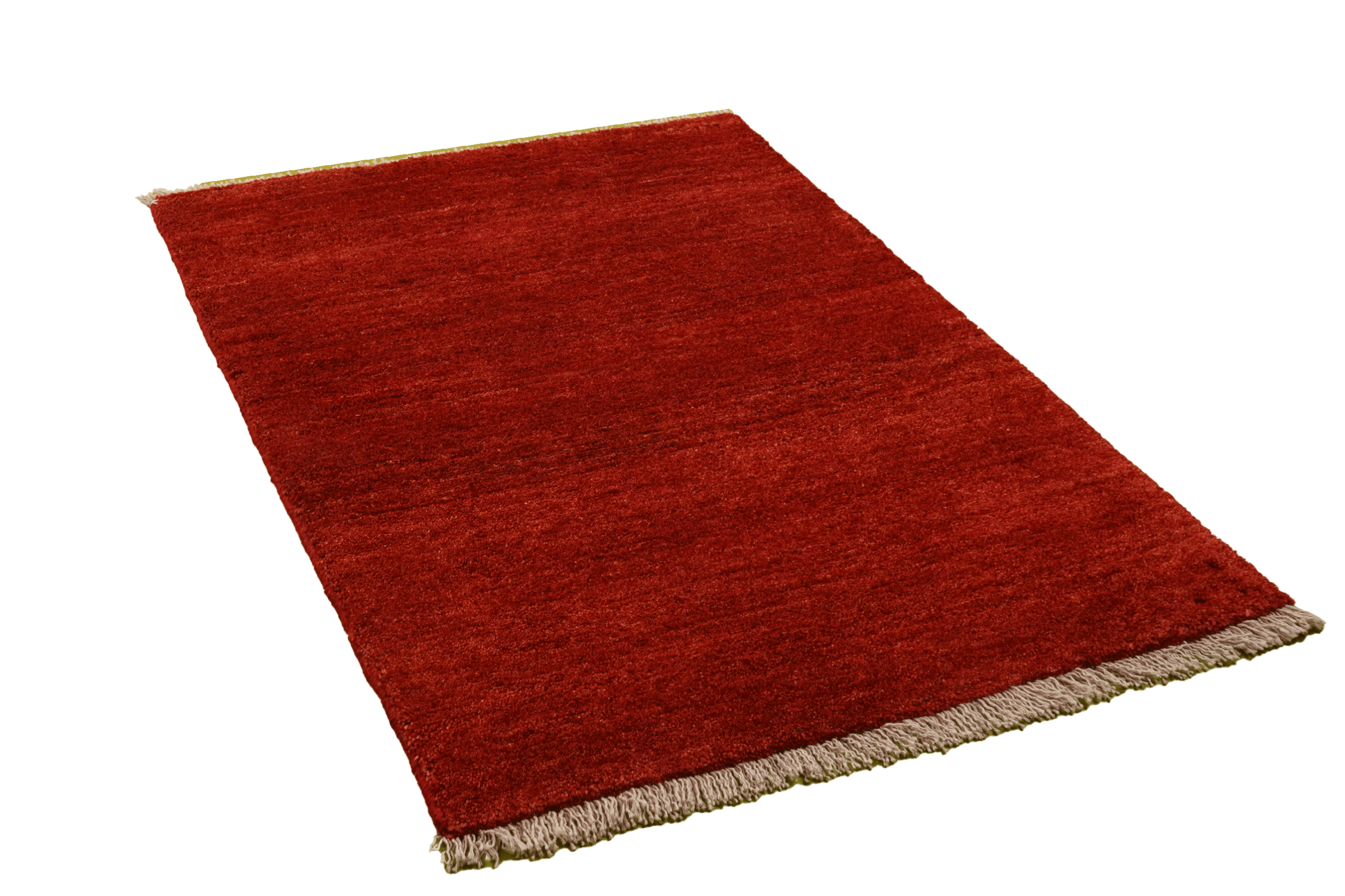 Gabbeh Teppich Wolle Rot
