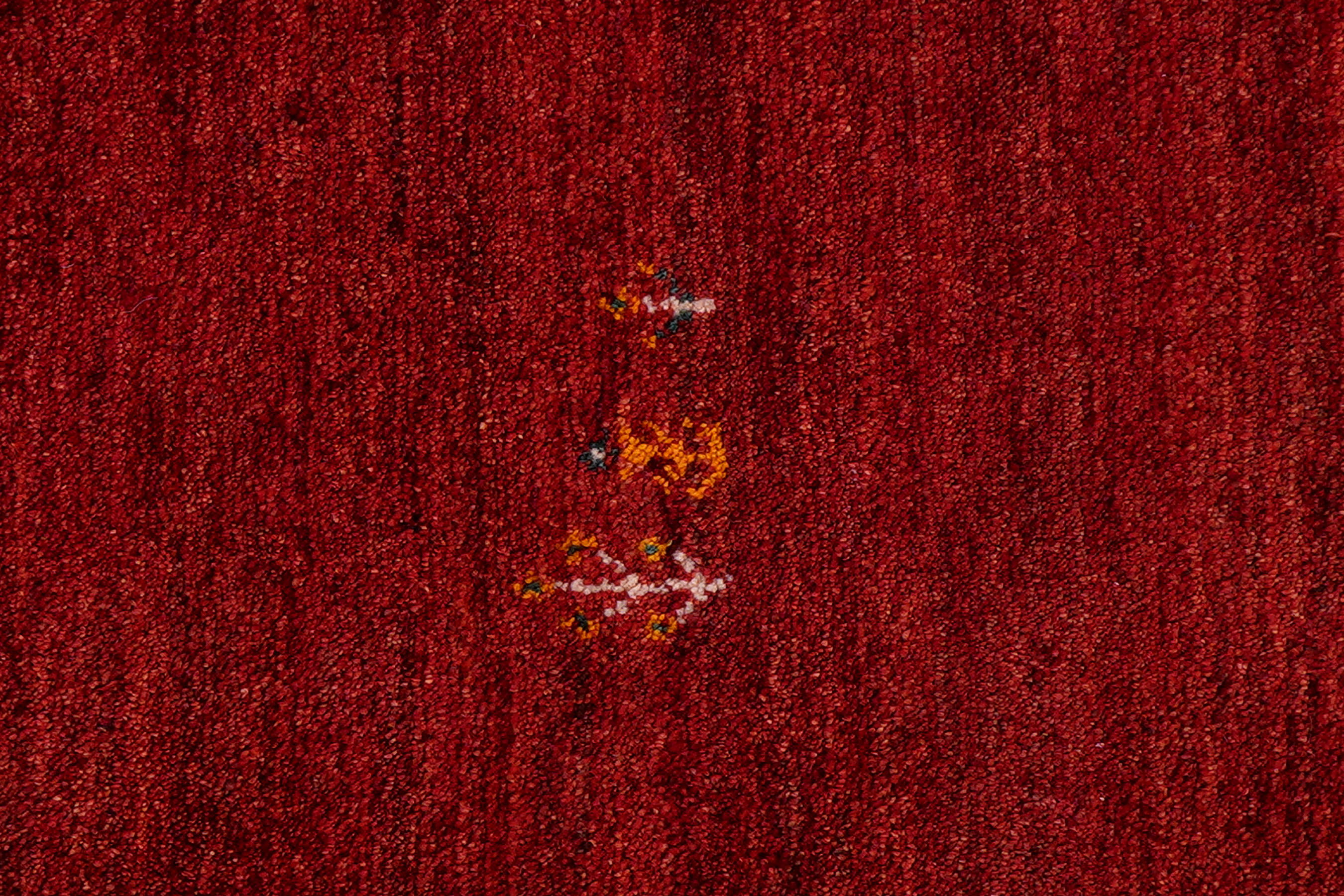 Rizbaf Gabbeh-Teppich Wolle Rot