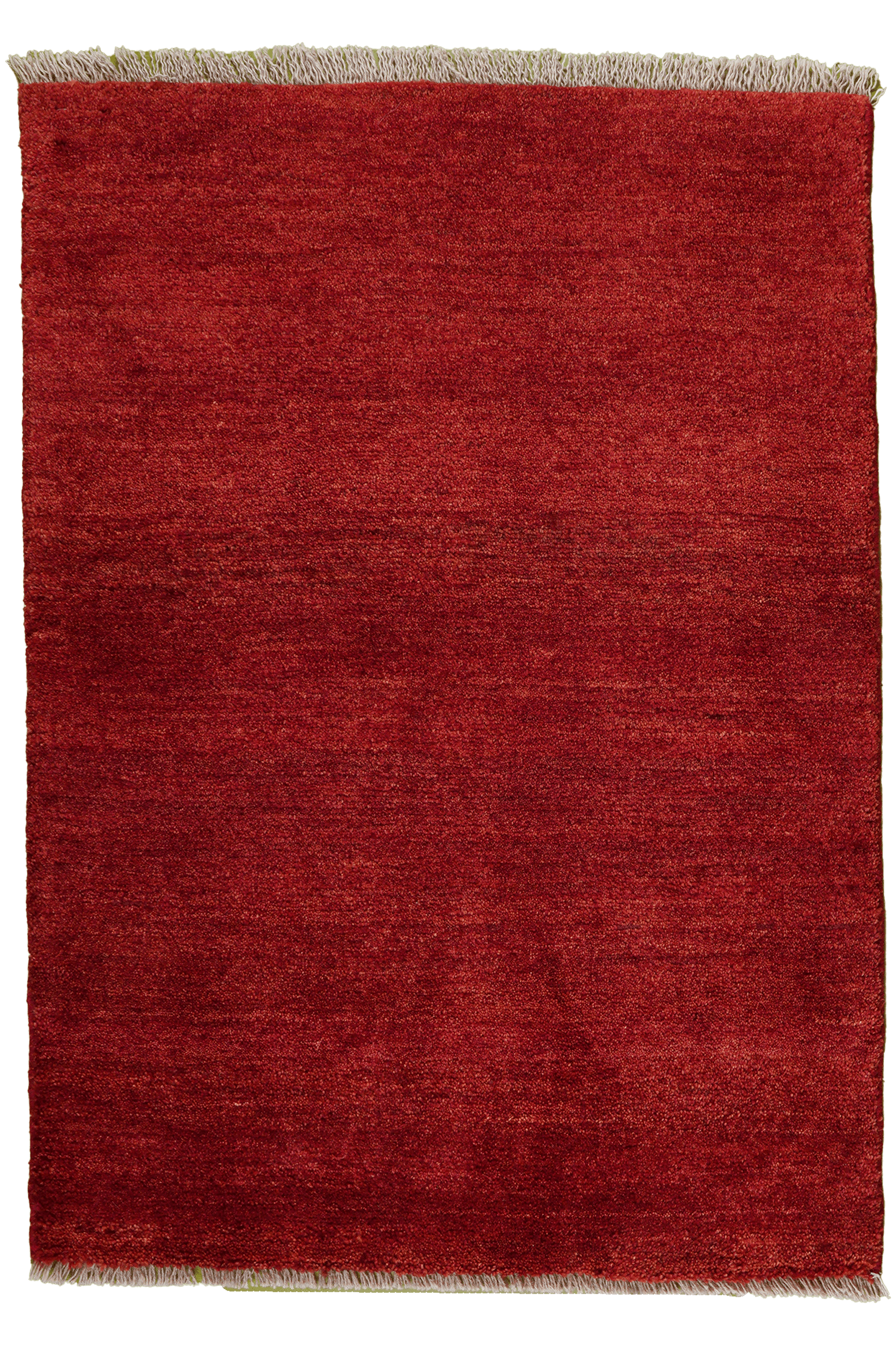 Gabbeh Teppich Wolle Rot