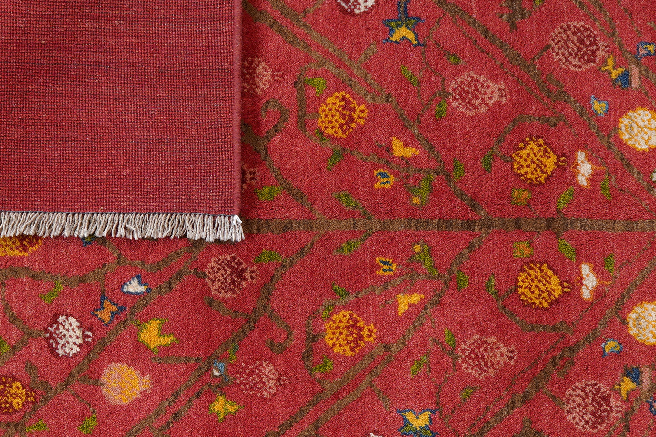 Rizbaf Gabbeh-Teppich Wolle Rot