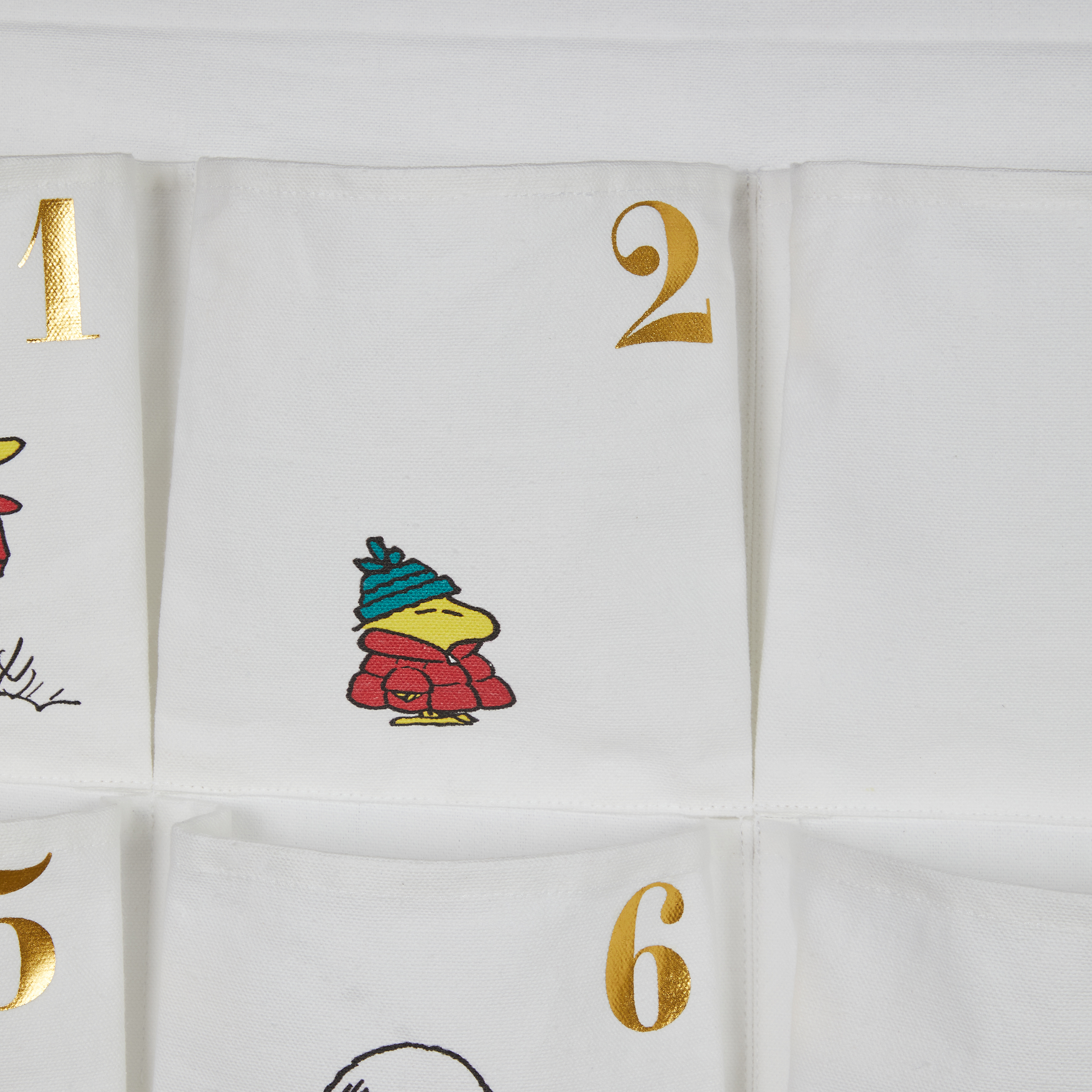 Santa Is Coming Advent Calendar Cotton 123x71cm