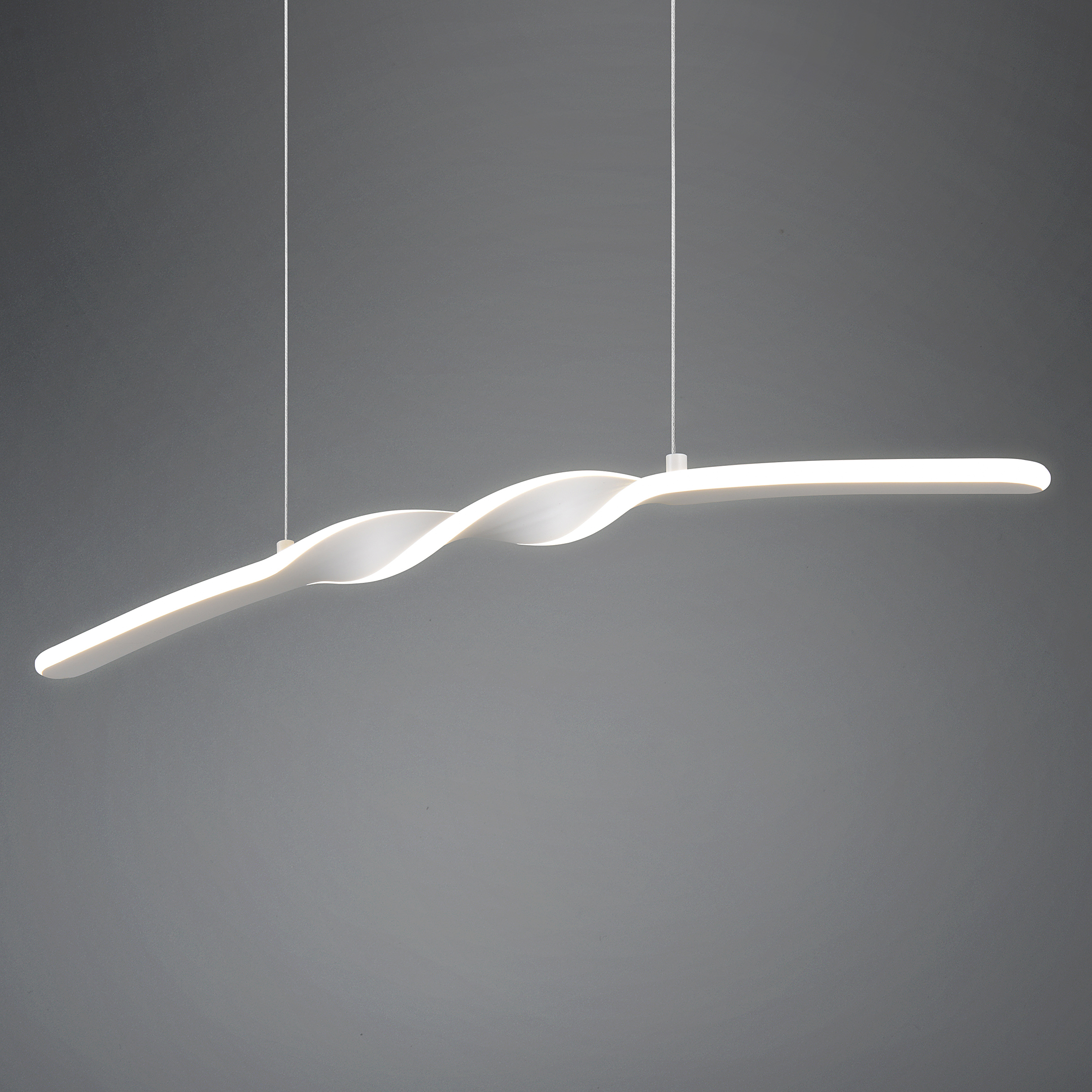 Ginko LED-Pendelleuchte 1-Flammig Eisen Silikon Weiß