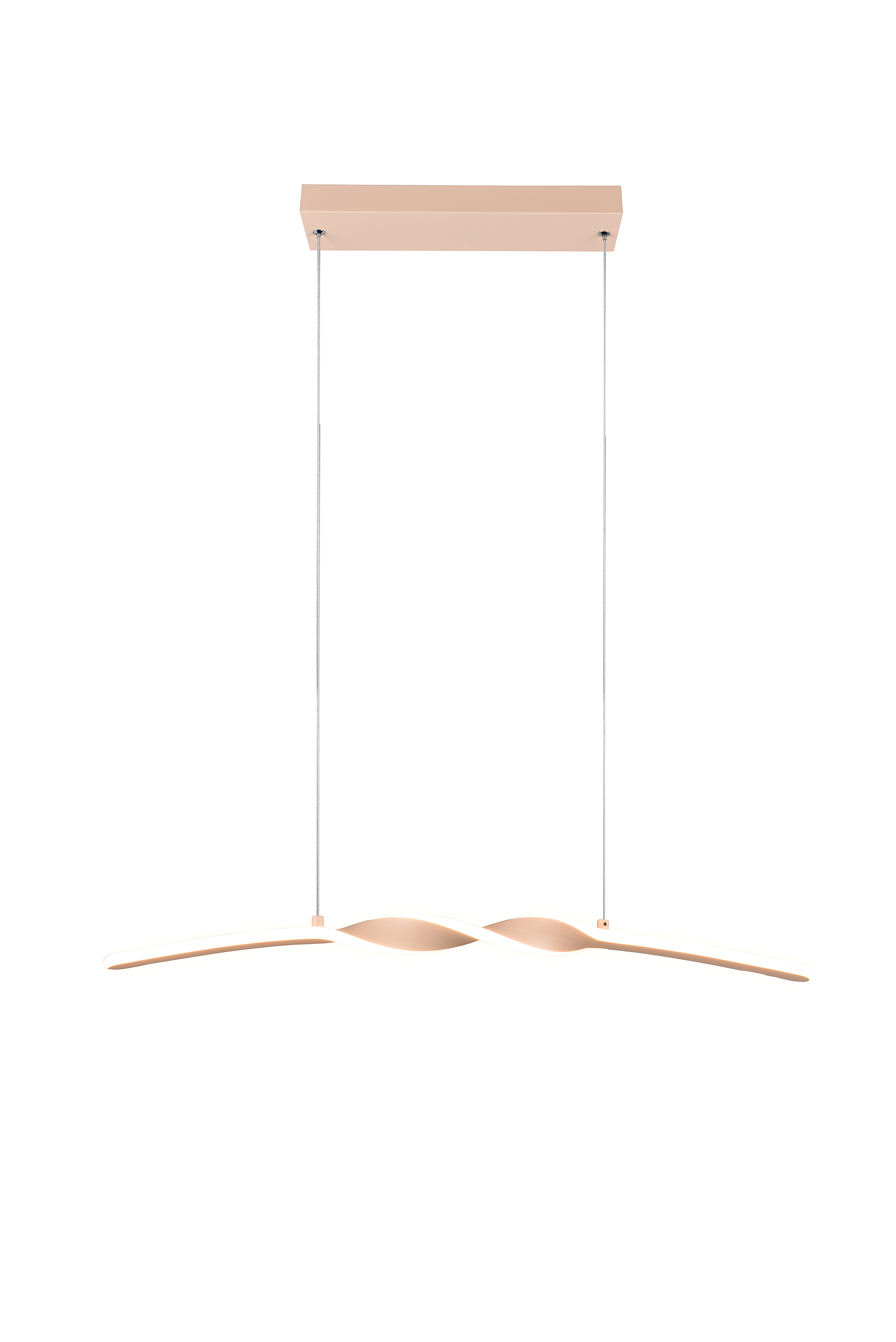 Ginko LED pendant light 1-bulb iron silicone beige
