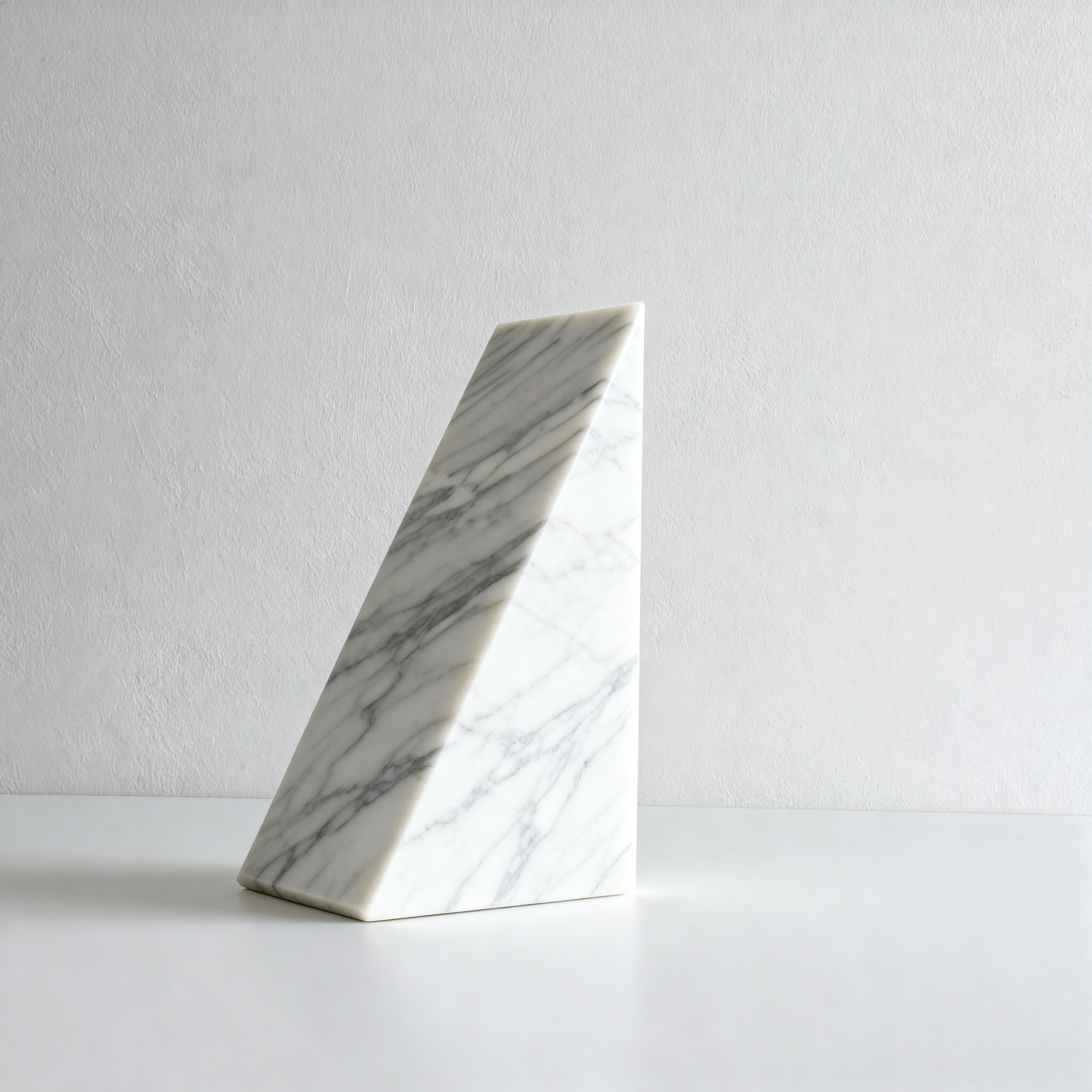 2x Bookend Carrara White Grey