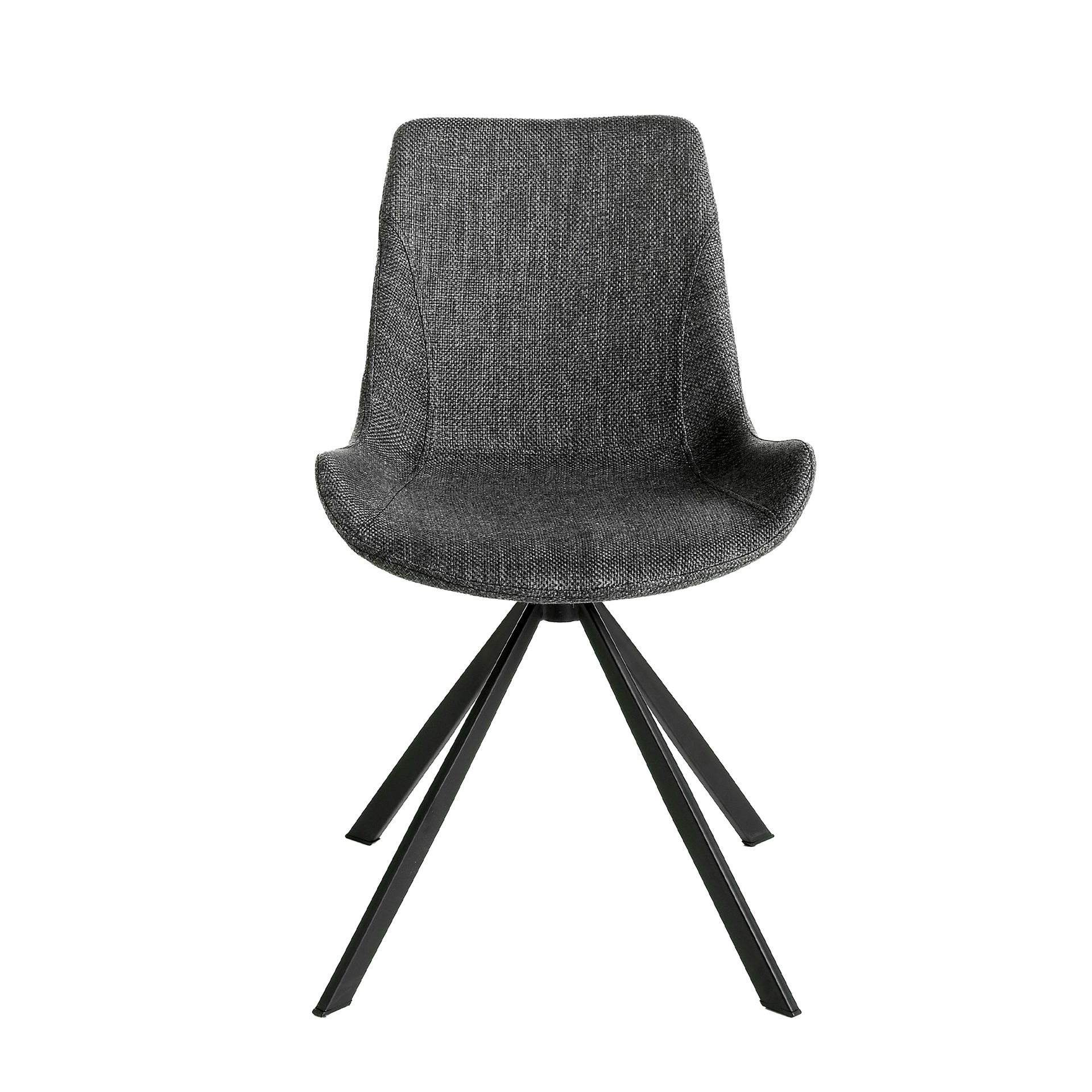 Dining chair textile dark grey