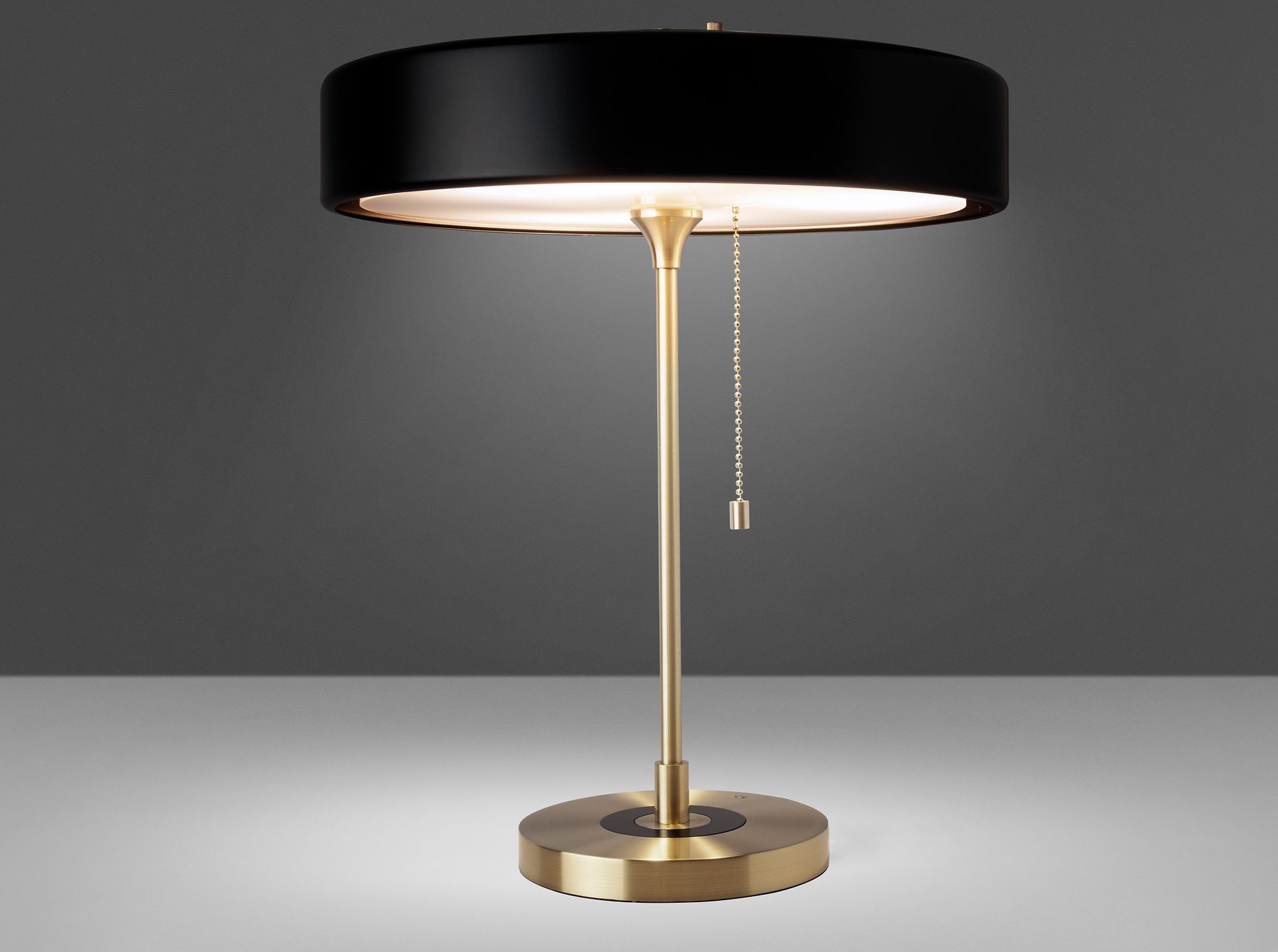 Table lampAluminumGoldBlack