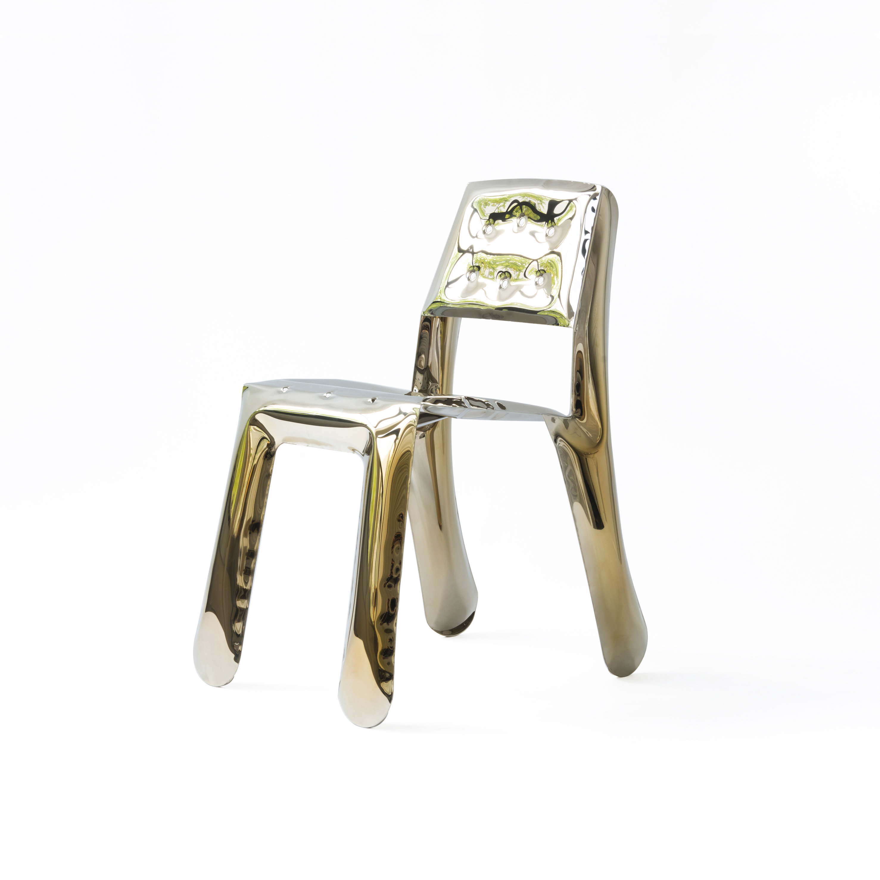 Chippensteel 1.0 Sedia Acciaio inossidabile Inox Gold Heat
